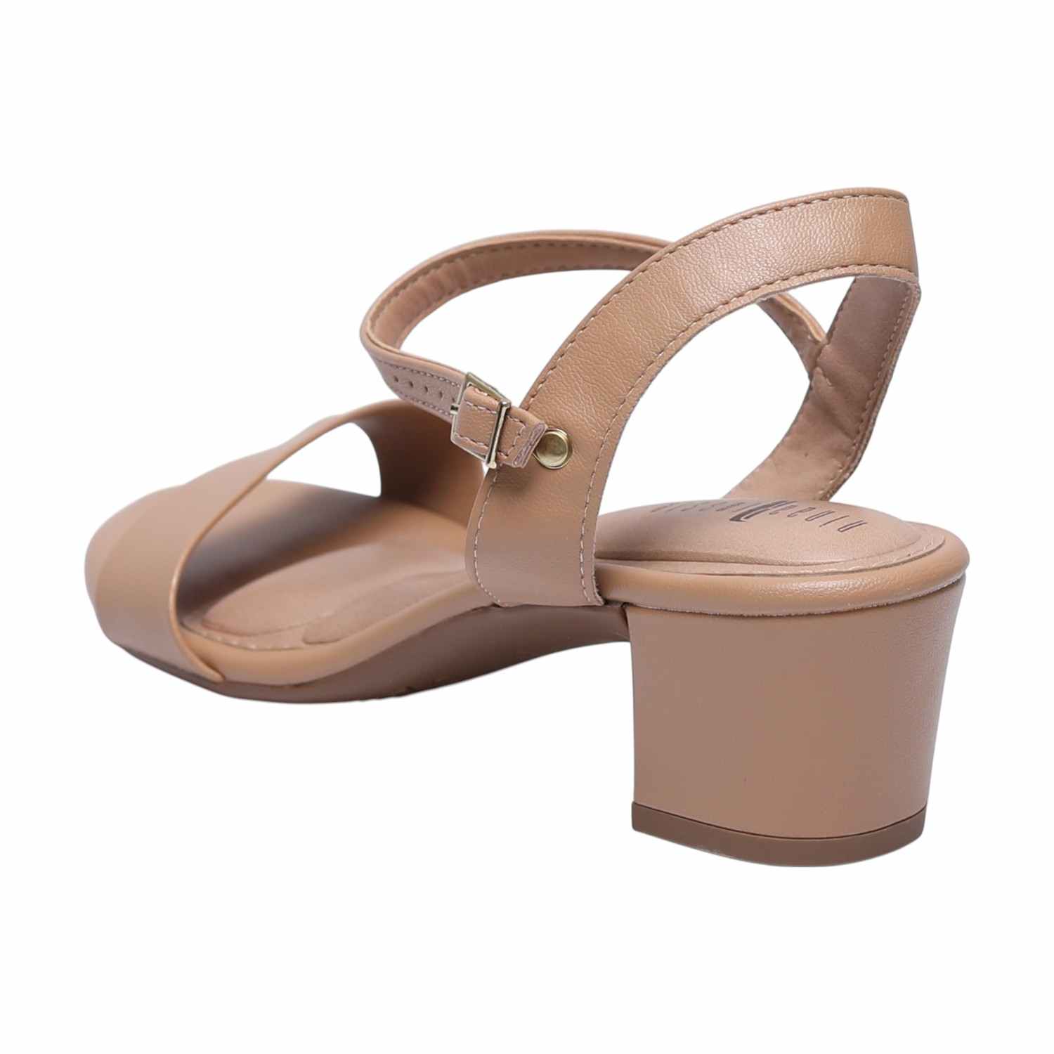 Classic Tan Block Heels for Women