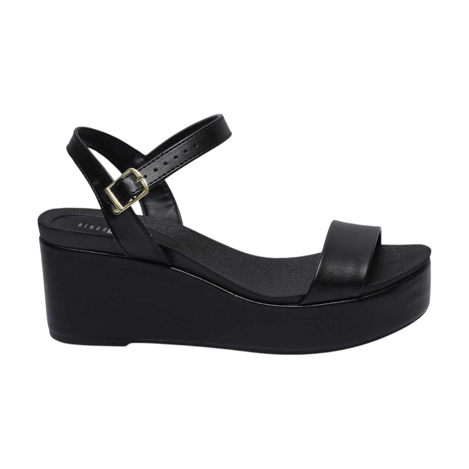 Women Classic Black High Wedges
