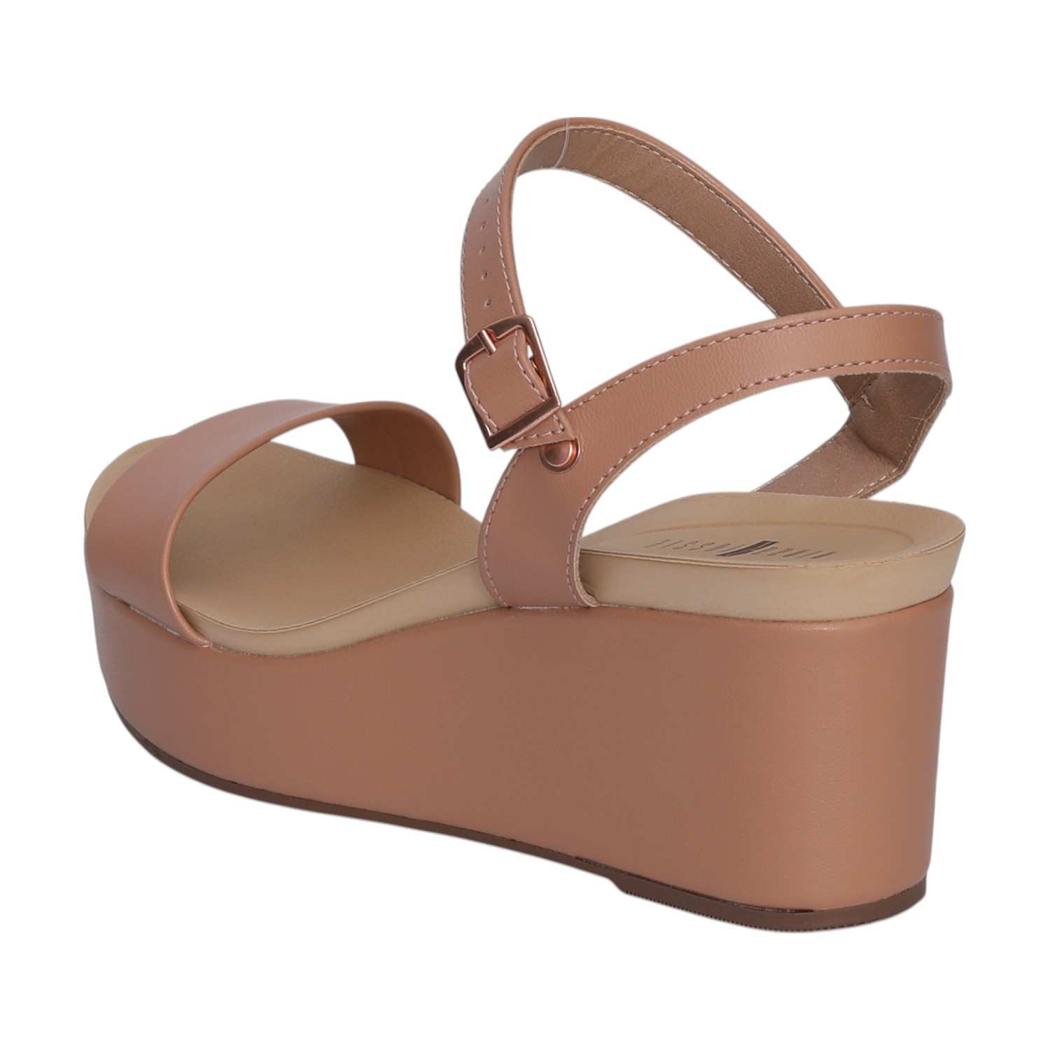 Women Classic Nude Colored High Wedges