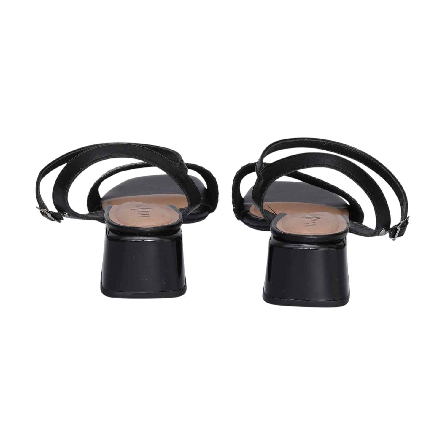 Women Sparkle Strap Black Sandals