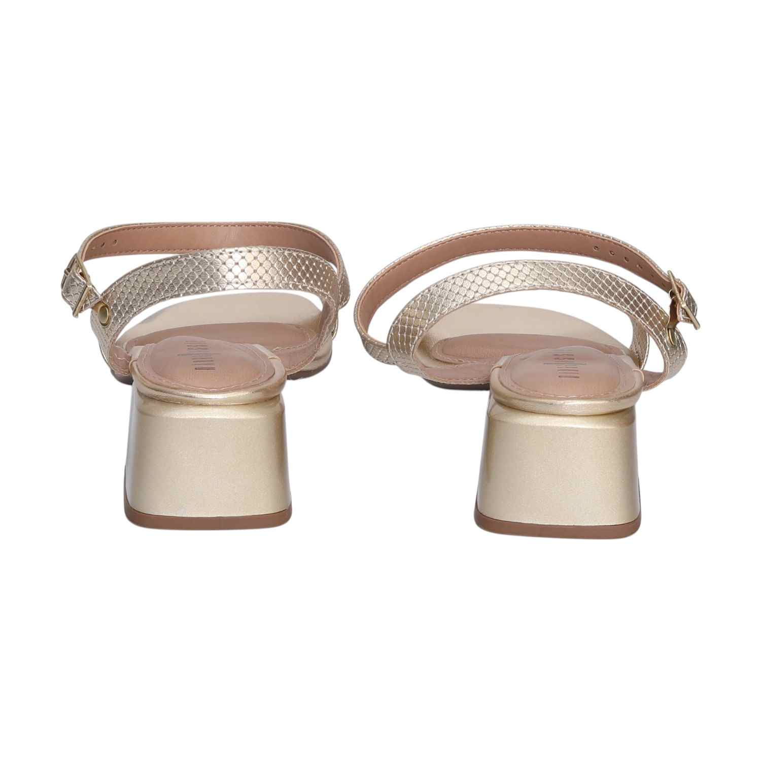 Chic Gold Mid-Heels for Women