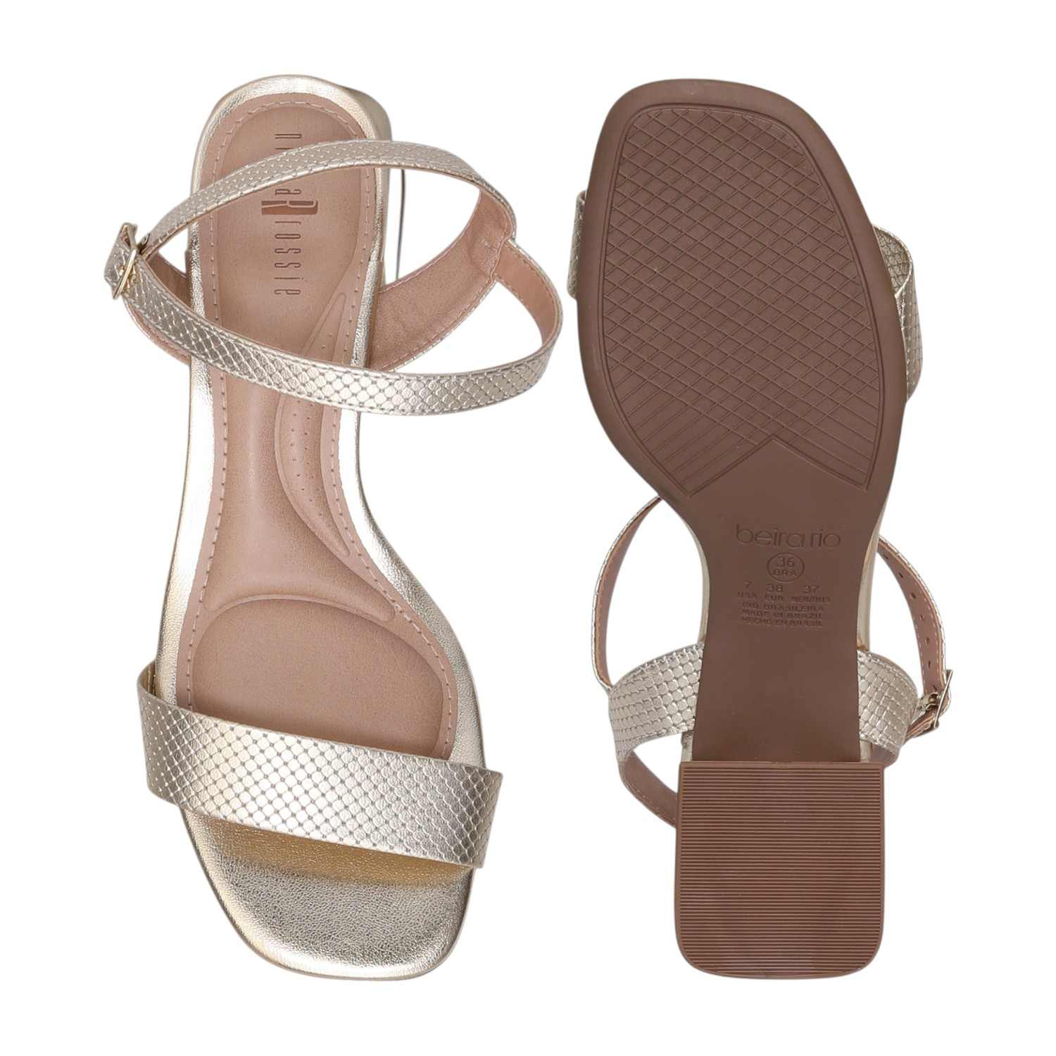 Chic Gold Mid-Heels for Women