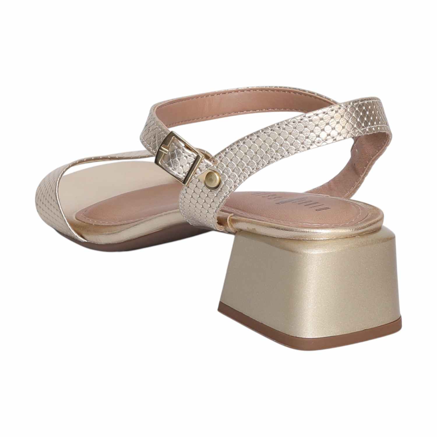 Chic Gold Mid-Heels for Women