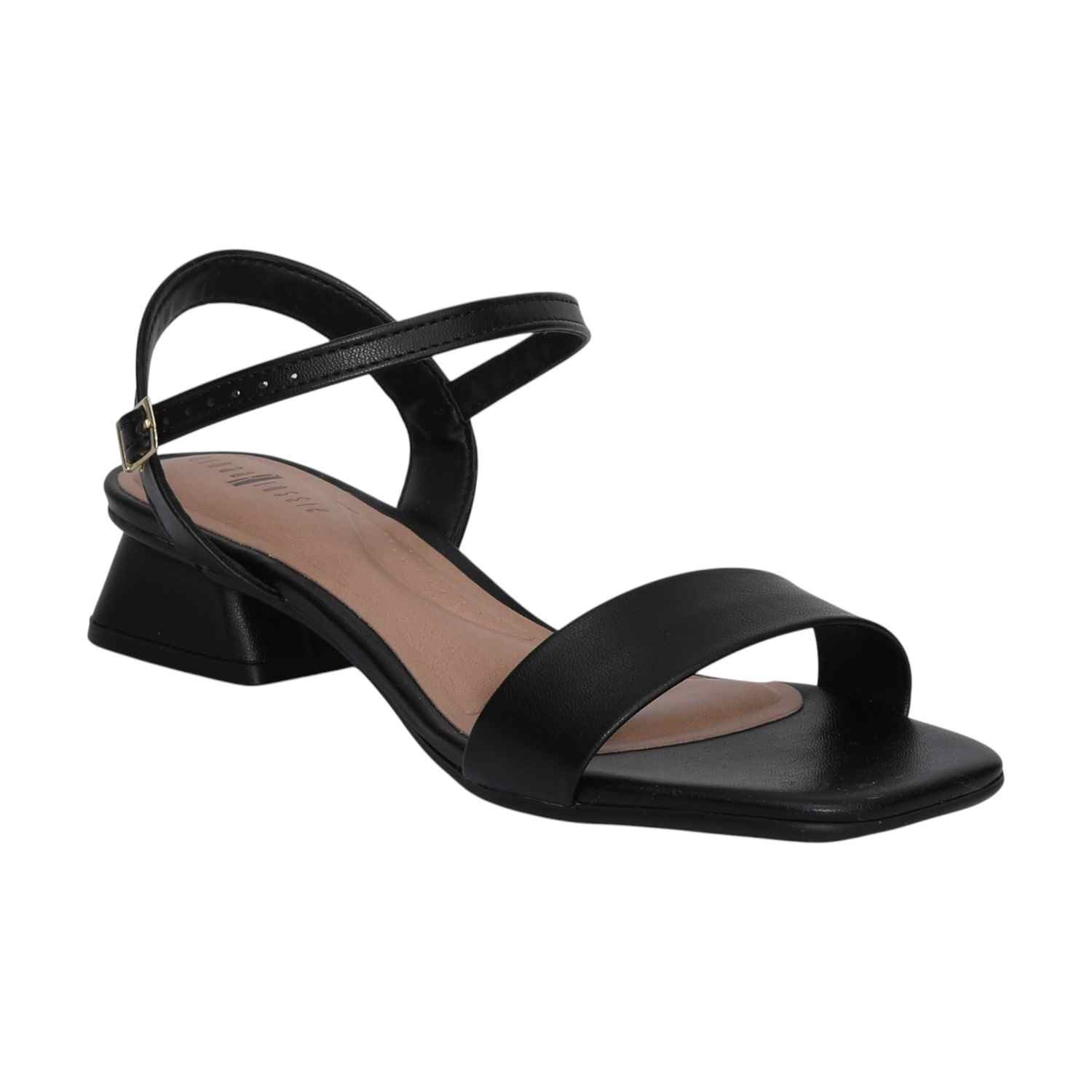 Black Heeled Sandals for Women