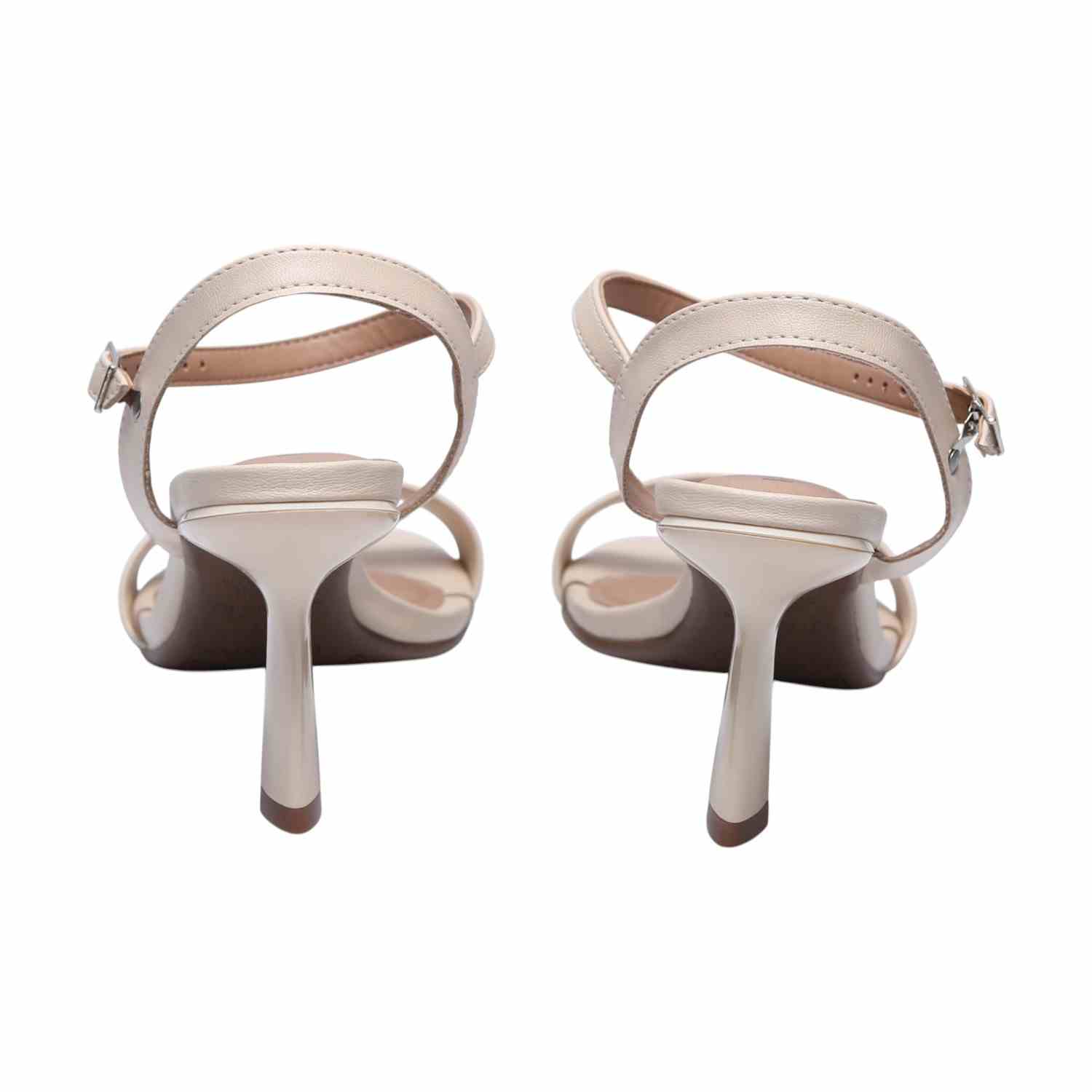 Classic Beige High Heel Sandals for Women