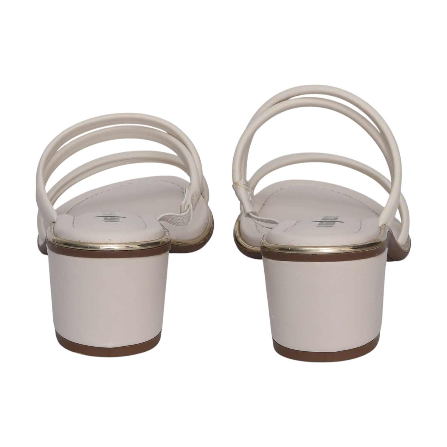 Off White Heeled Sandals for Women