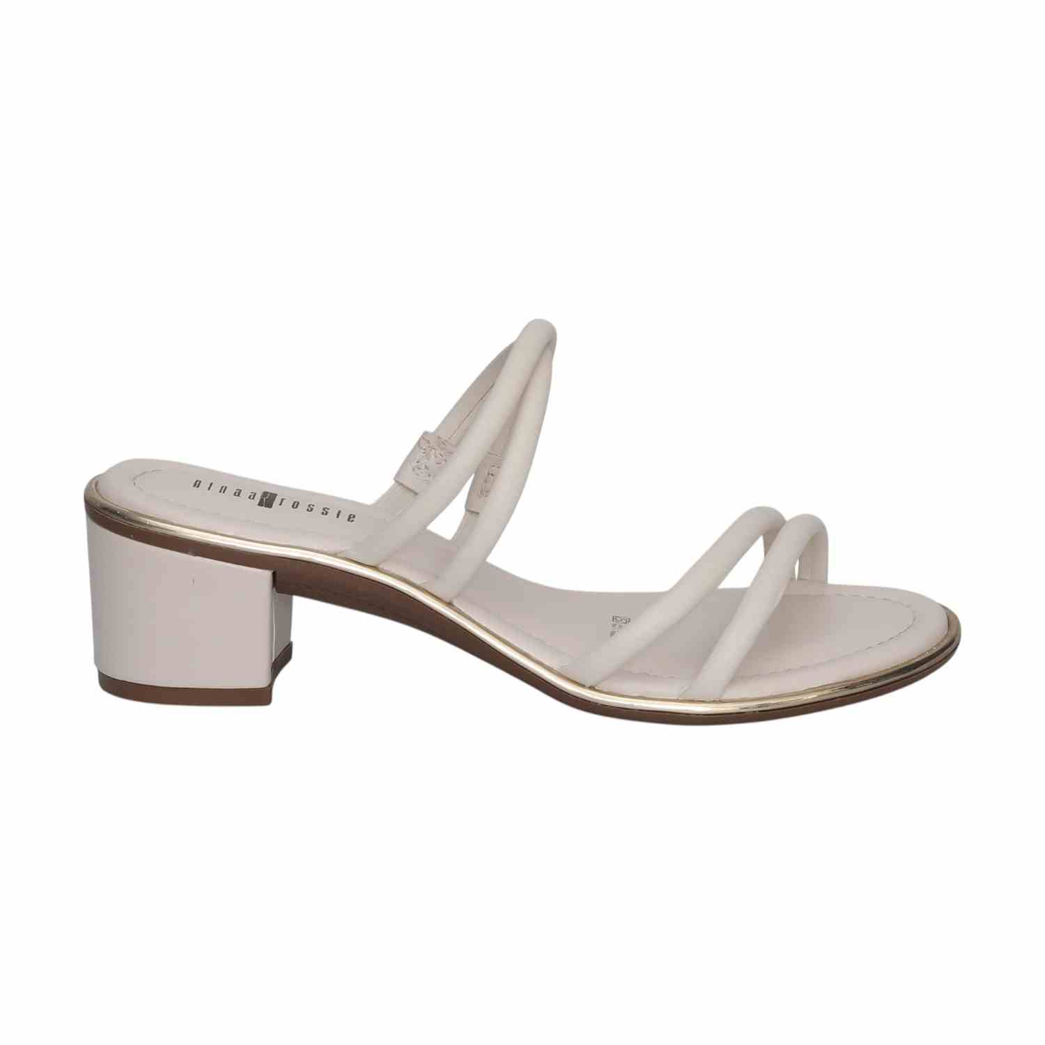 Off White Heeled Sandals for Women