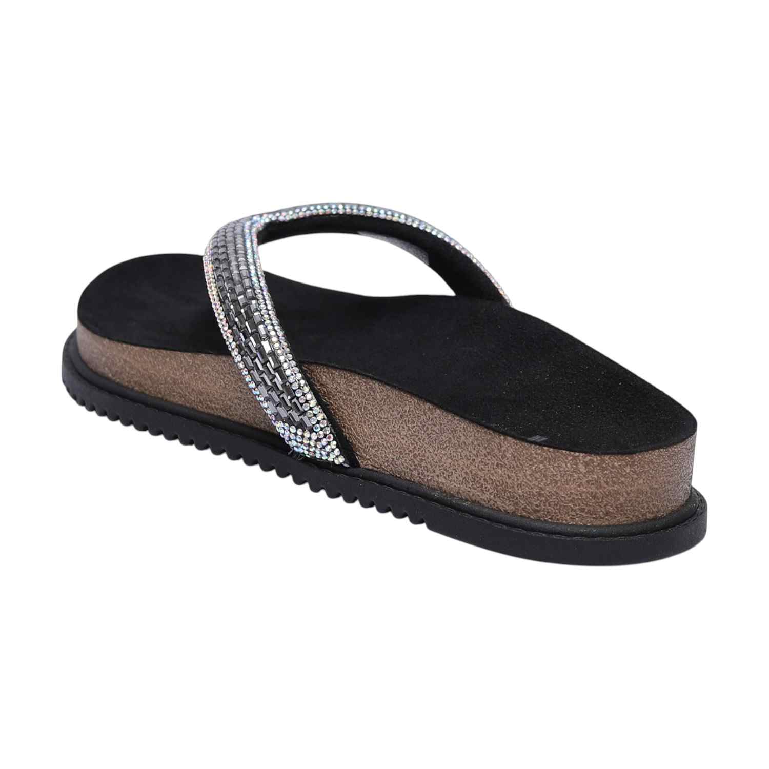 Women Sparkle Platform Thongs