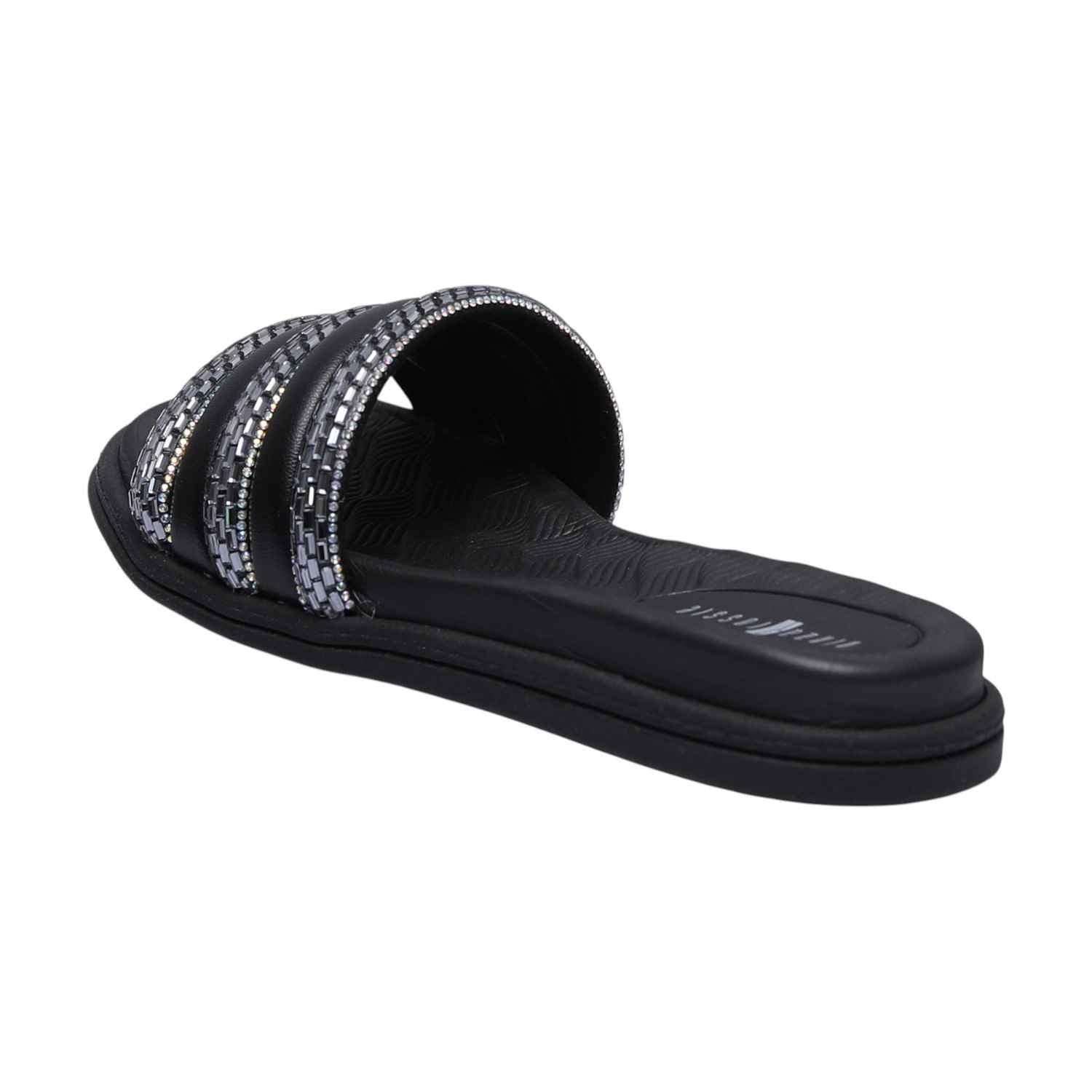 Black Flats with Embellishments