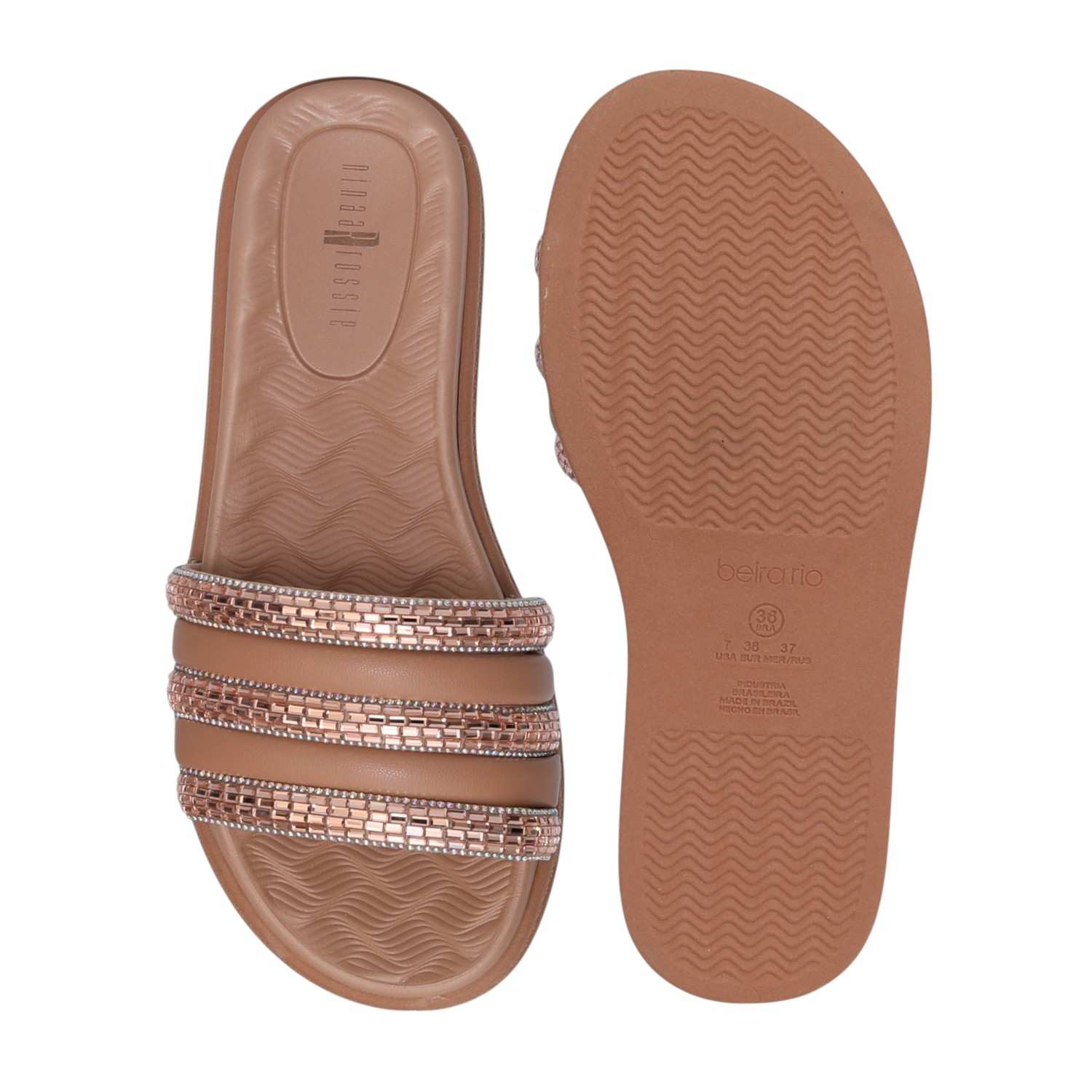 Tan Coloured Flats with Embellishments