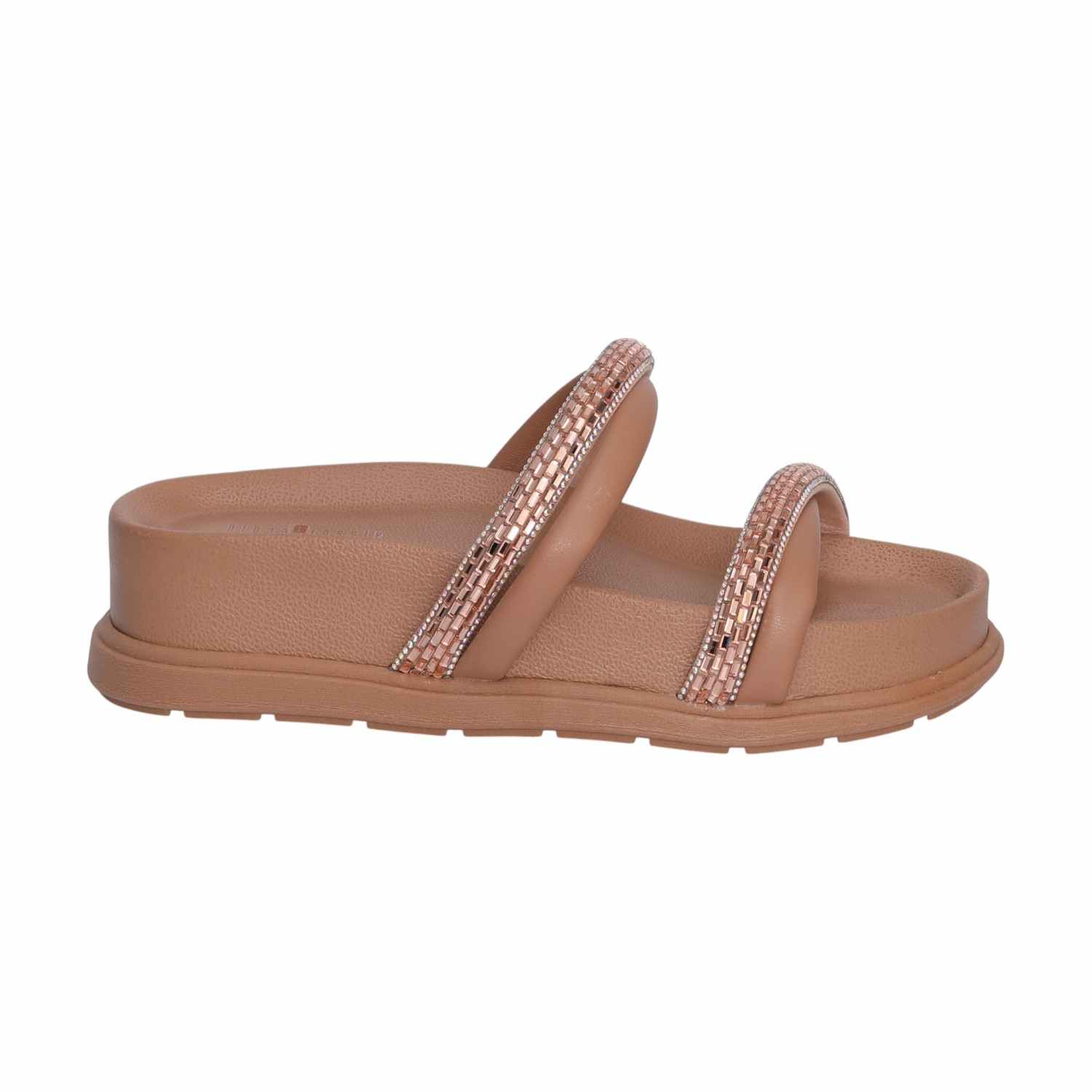 Women Nude Color Slides with Stone Detailing