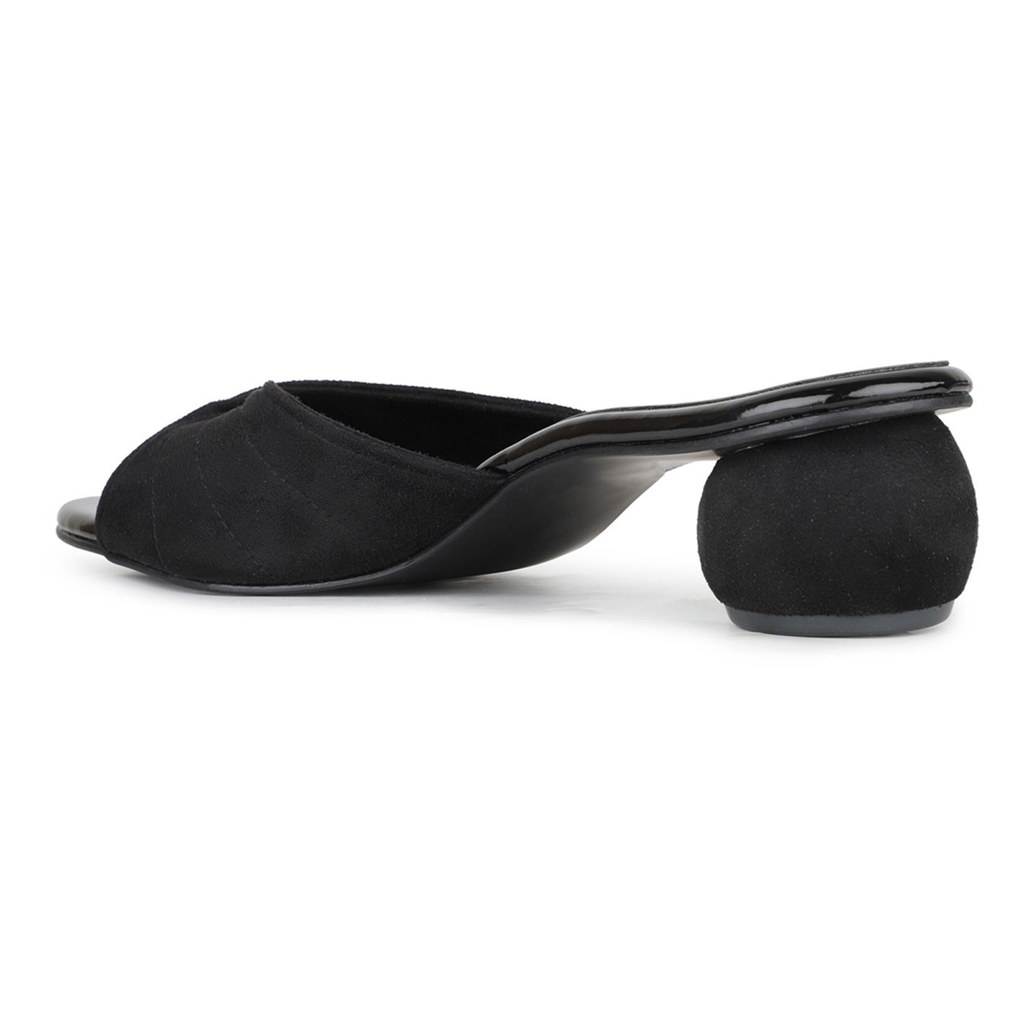 Inc.5 Women Black Party Wear Solid Square Toe Block Heels