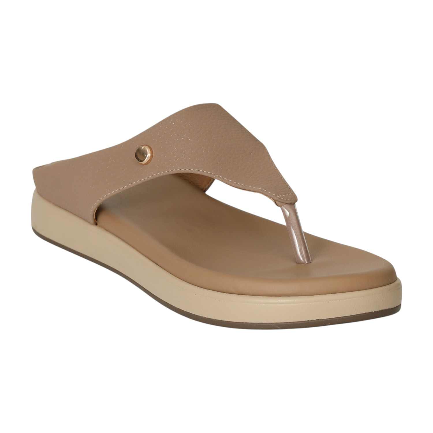 Women Brown Spark Wedge Flats