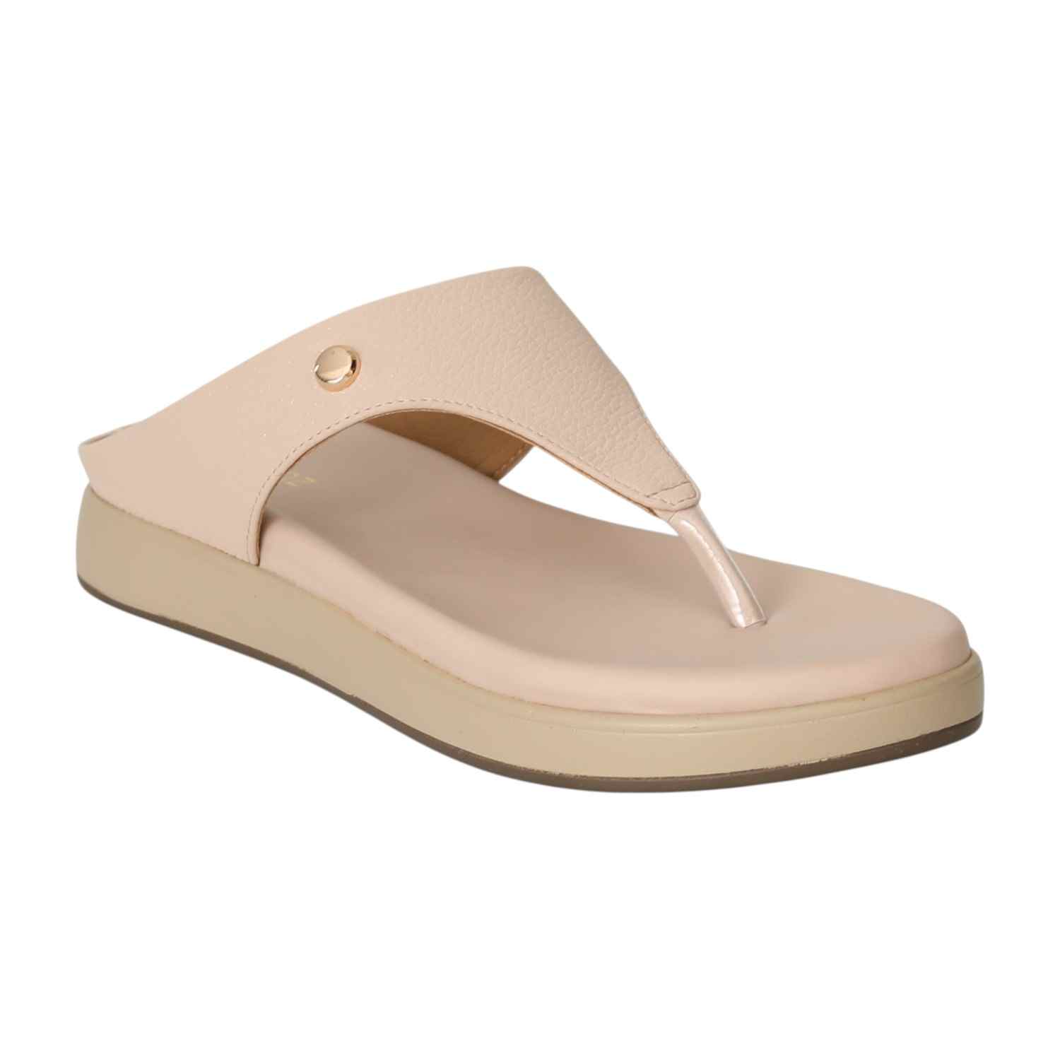 Women Peach Spark Wedge Flats