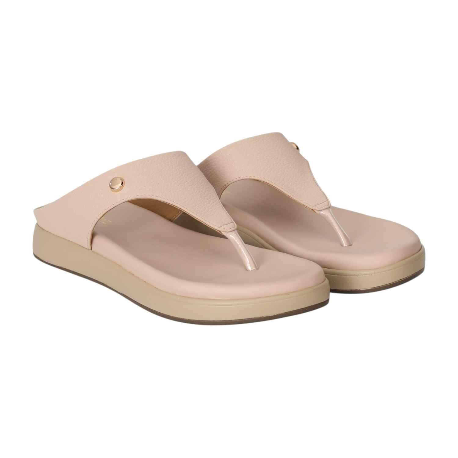 Women Peach Spark Wedge Flats