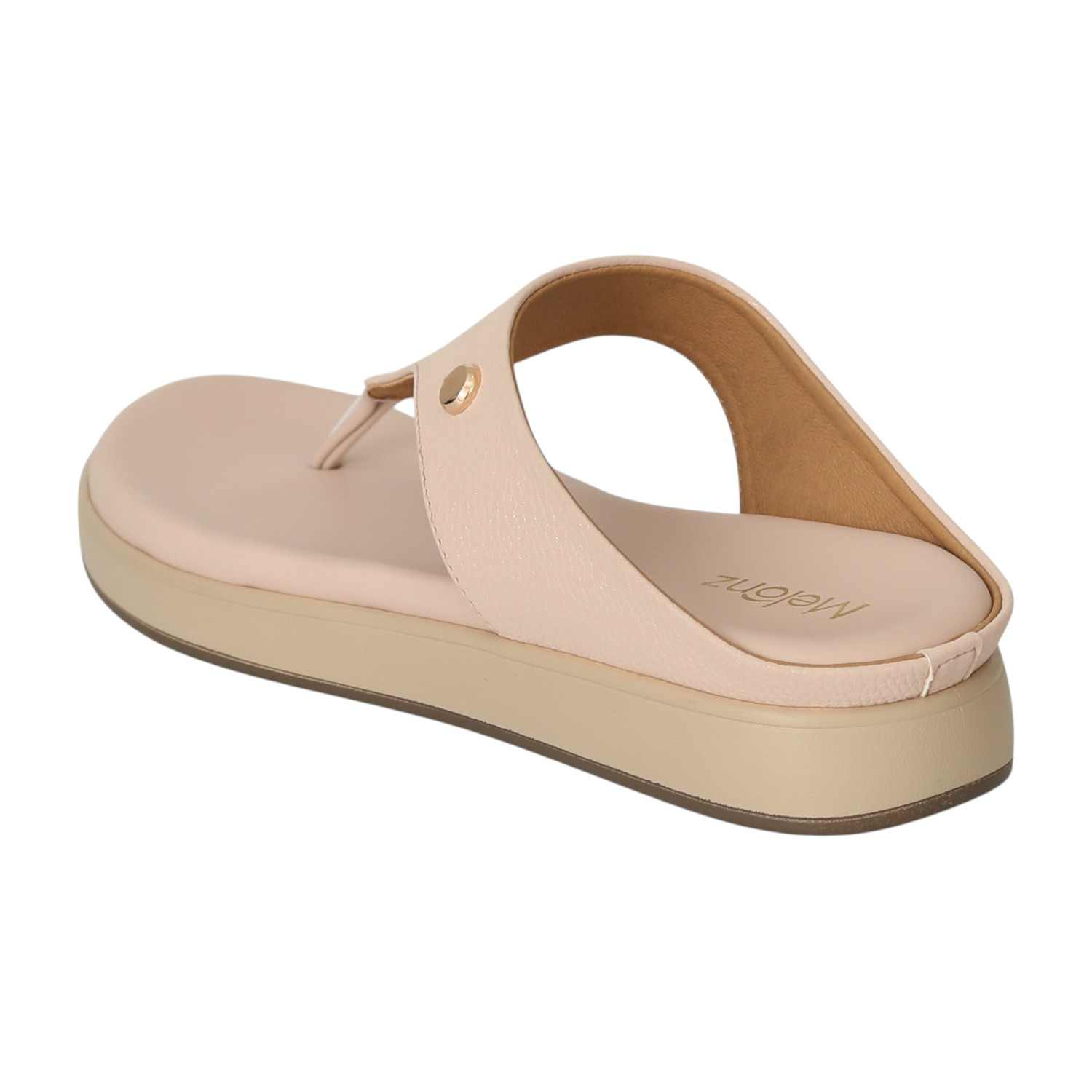 Women Peach Spark Wedge Flats