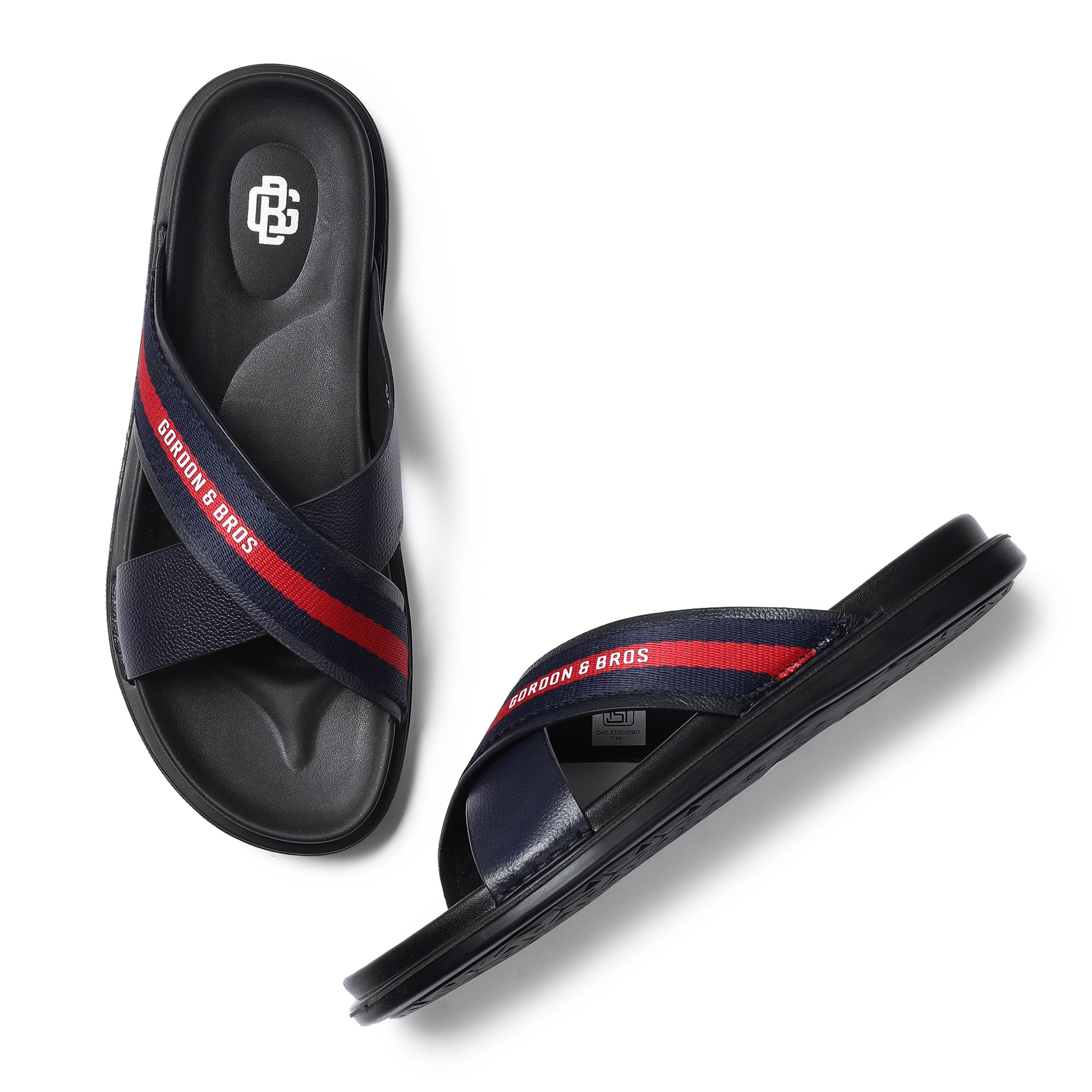 Navy Mens Sandals