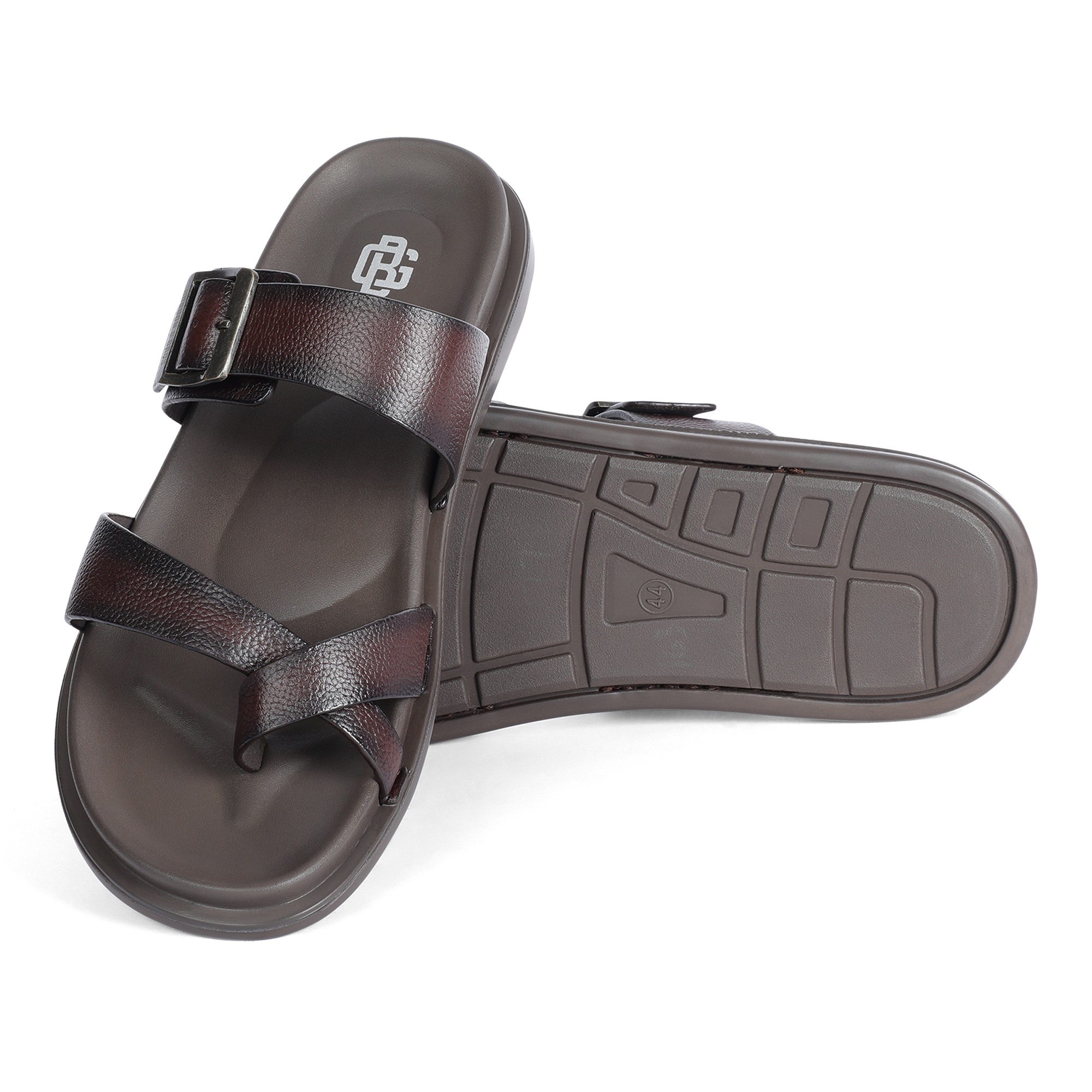 Burgundy Mens Sandals
