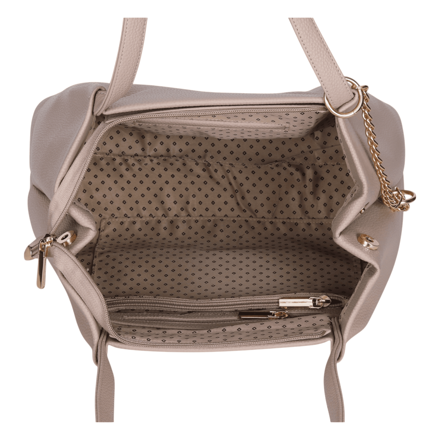 Ninaa Rossie Pink Faux Leather Tote Bag