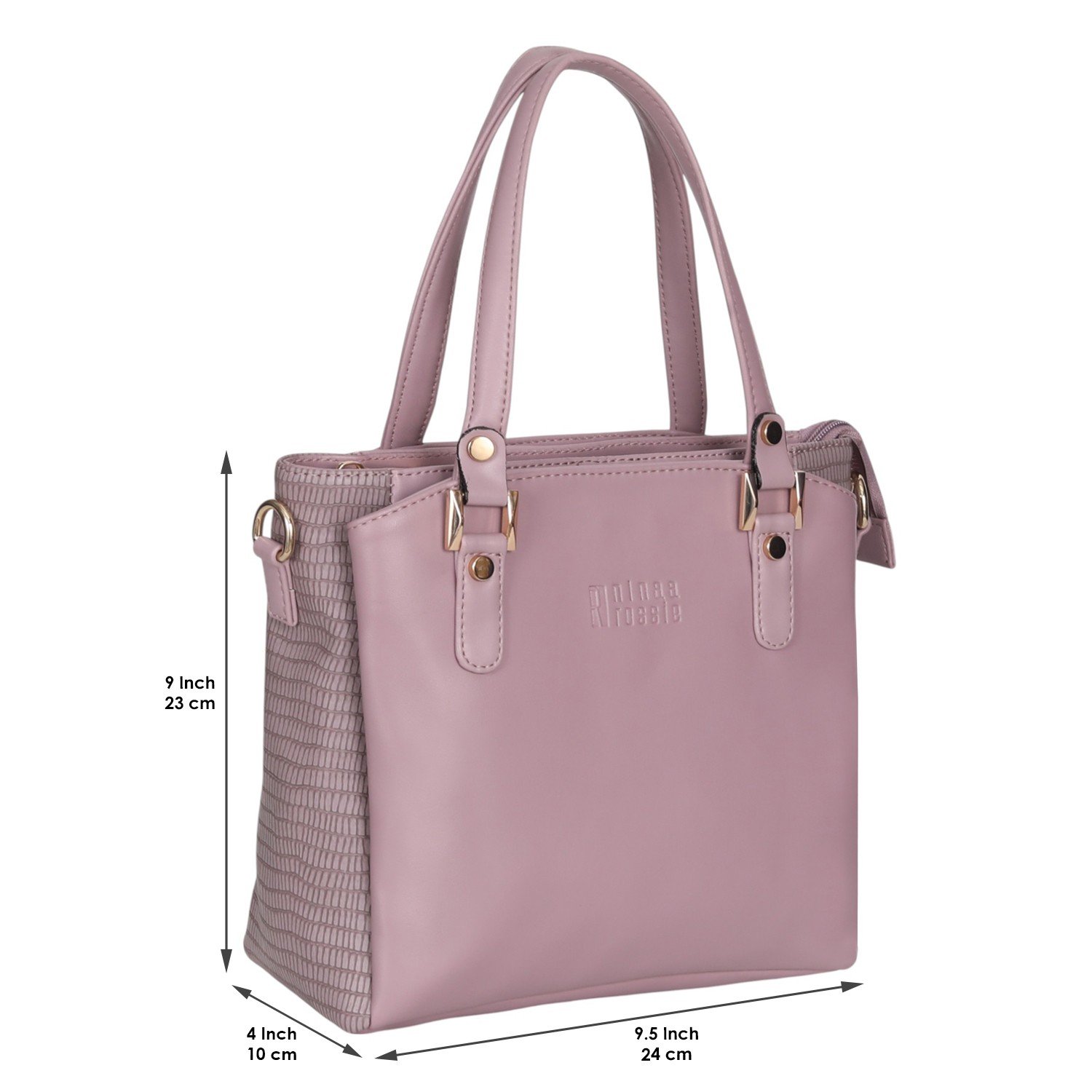 Ninaa Rossie Lavender Dual-Tone Tote Bag