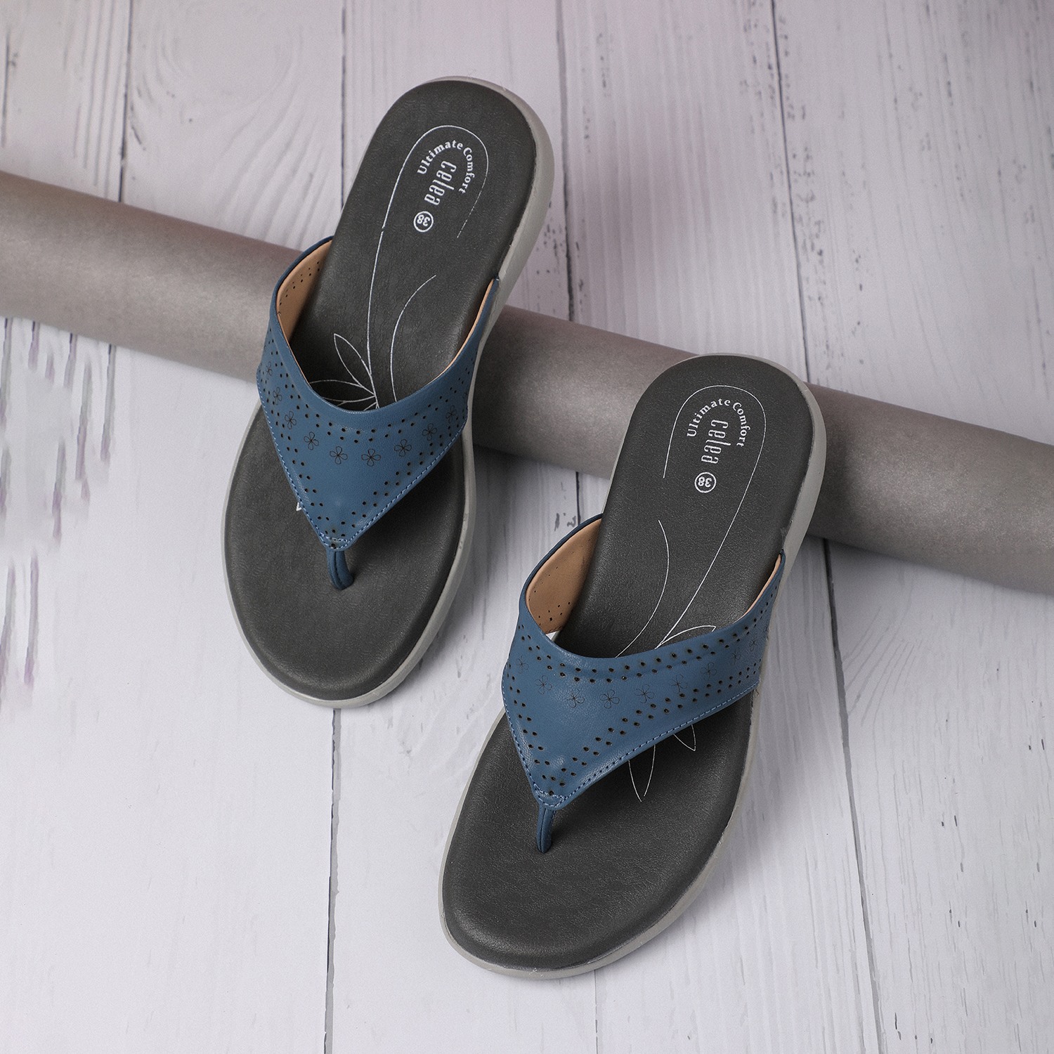 Women Blue Flip-Flops for Everyday Comfort