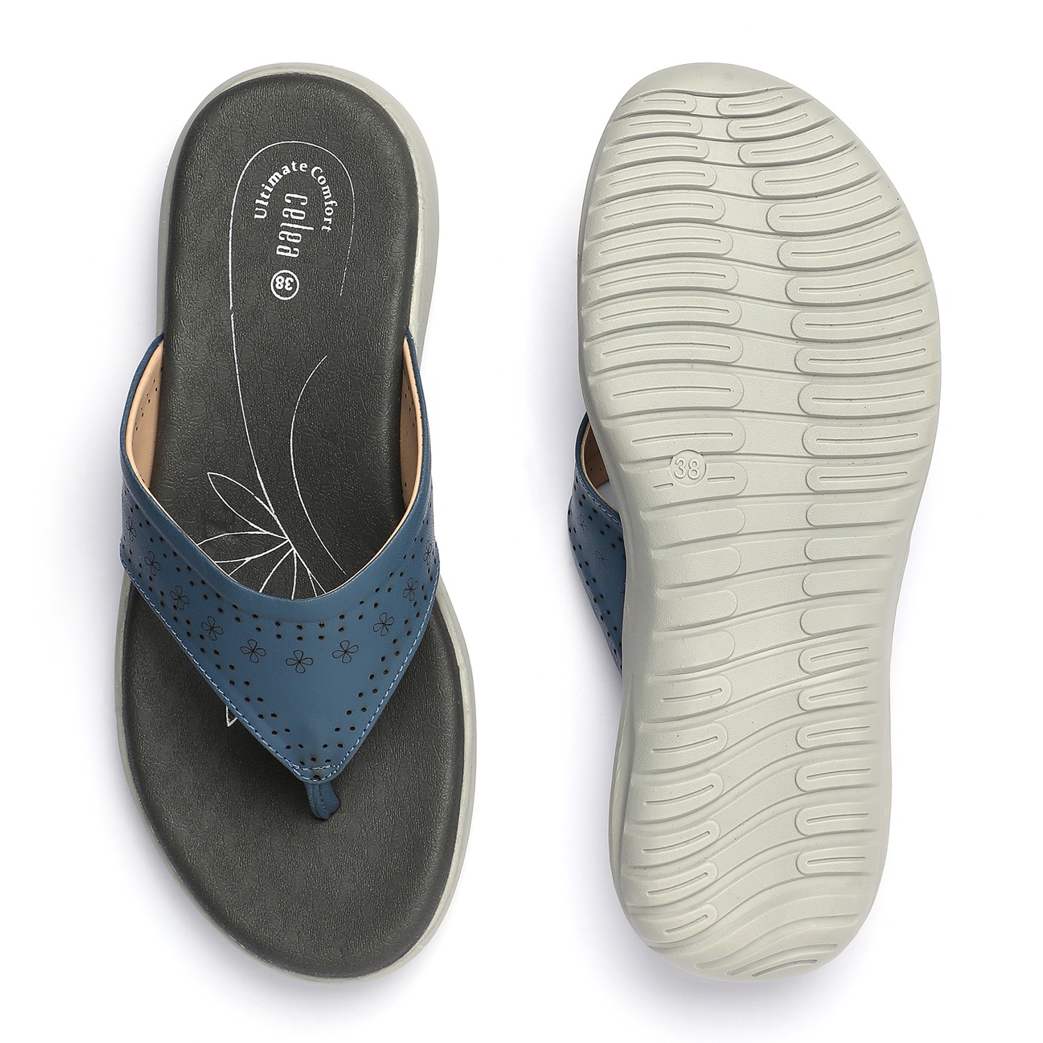 Women Blue Flip-Flops for Everyday Comfort