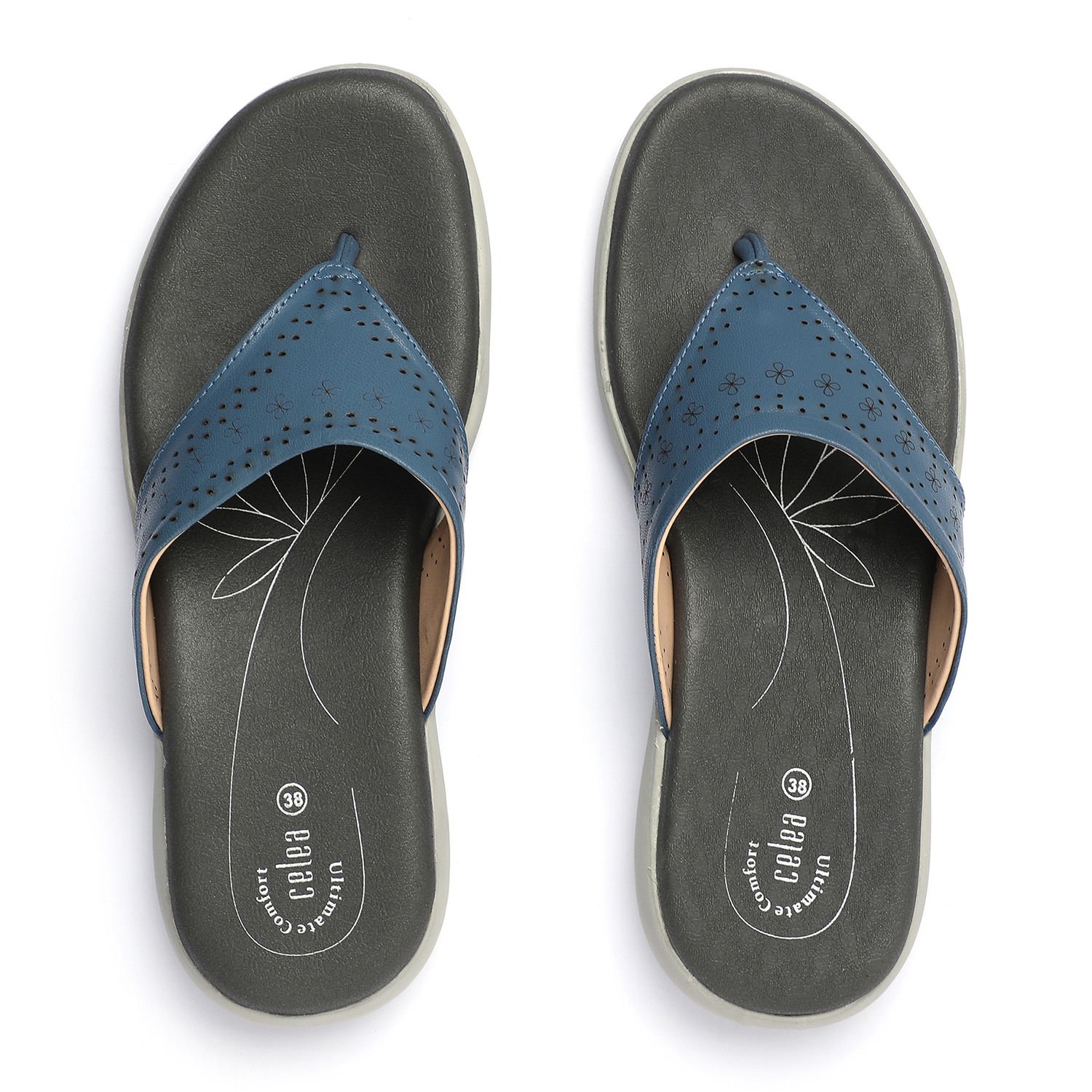 Women Blue Flip-Flops for Everyday Comfort