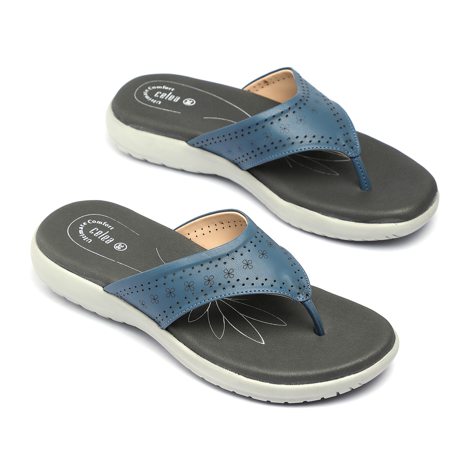 Women Blue Flip-Flops for Everyday Comfort