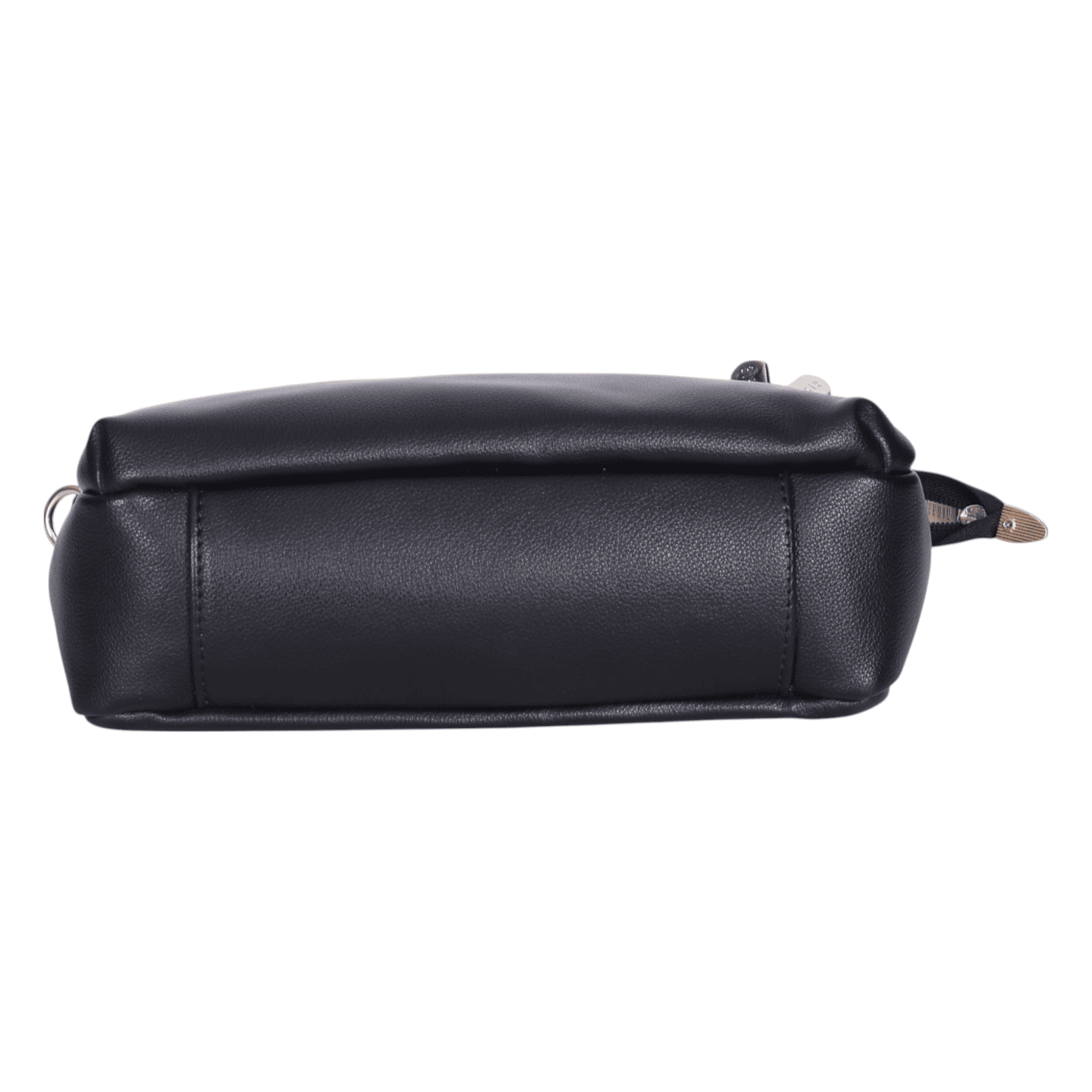 Ninaa Rossie Organized Black Multi-Pocket Crossbody Bag with Detachable Strap