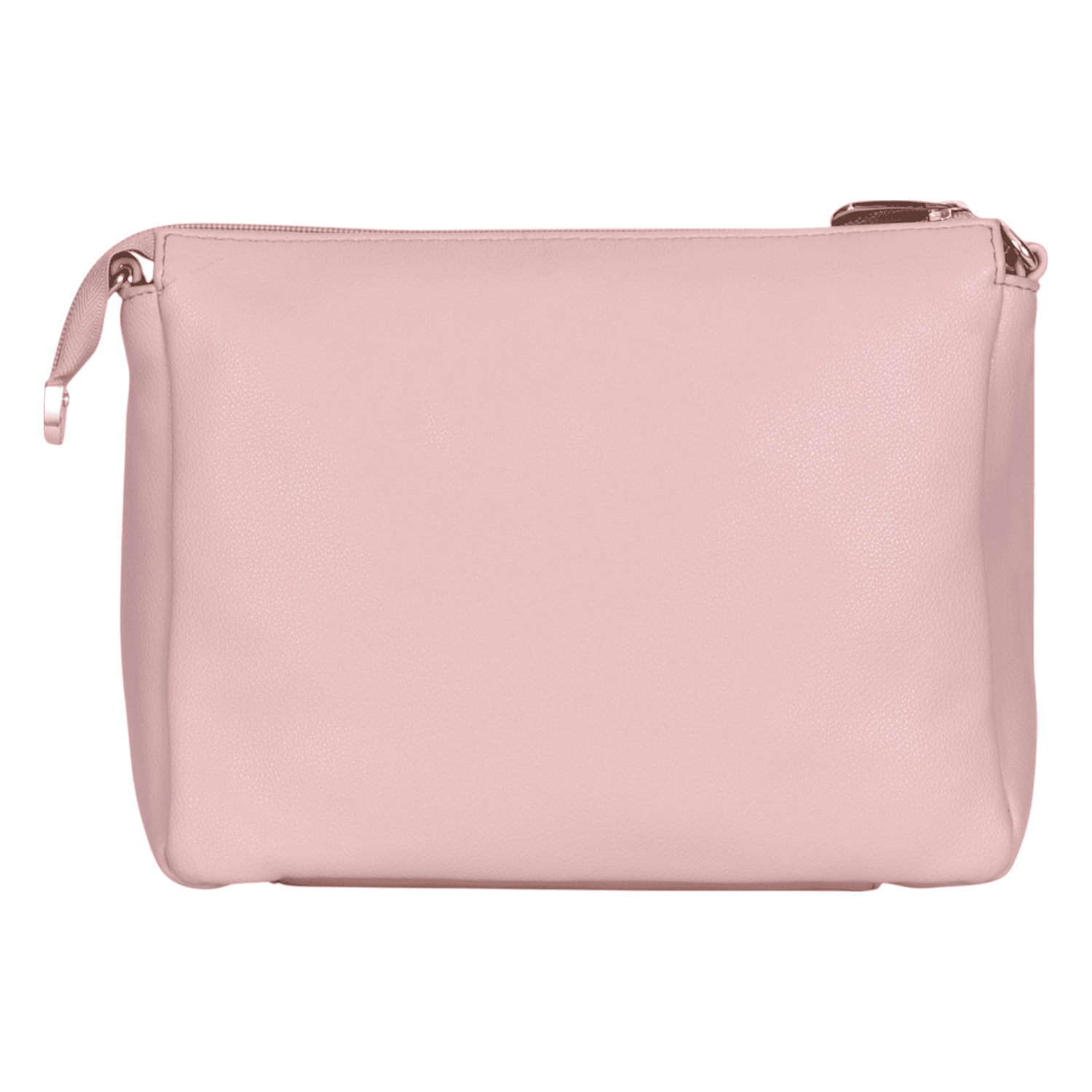 Ninaa Rossie Organized Pink Multi-Pocket Crossbody Bag with Detachable Strap