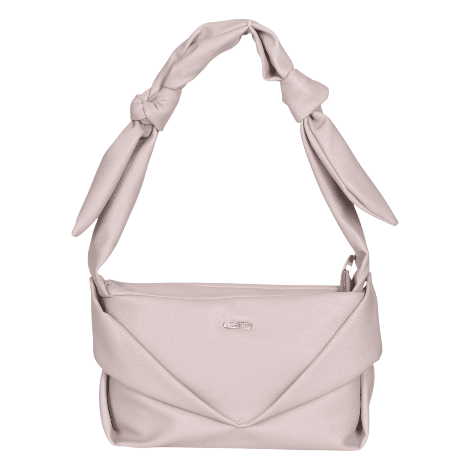 Ninaa Rossie Beige Knotted Handle Shoulder Bag