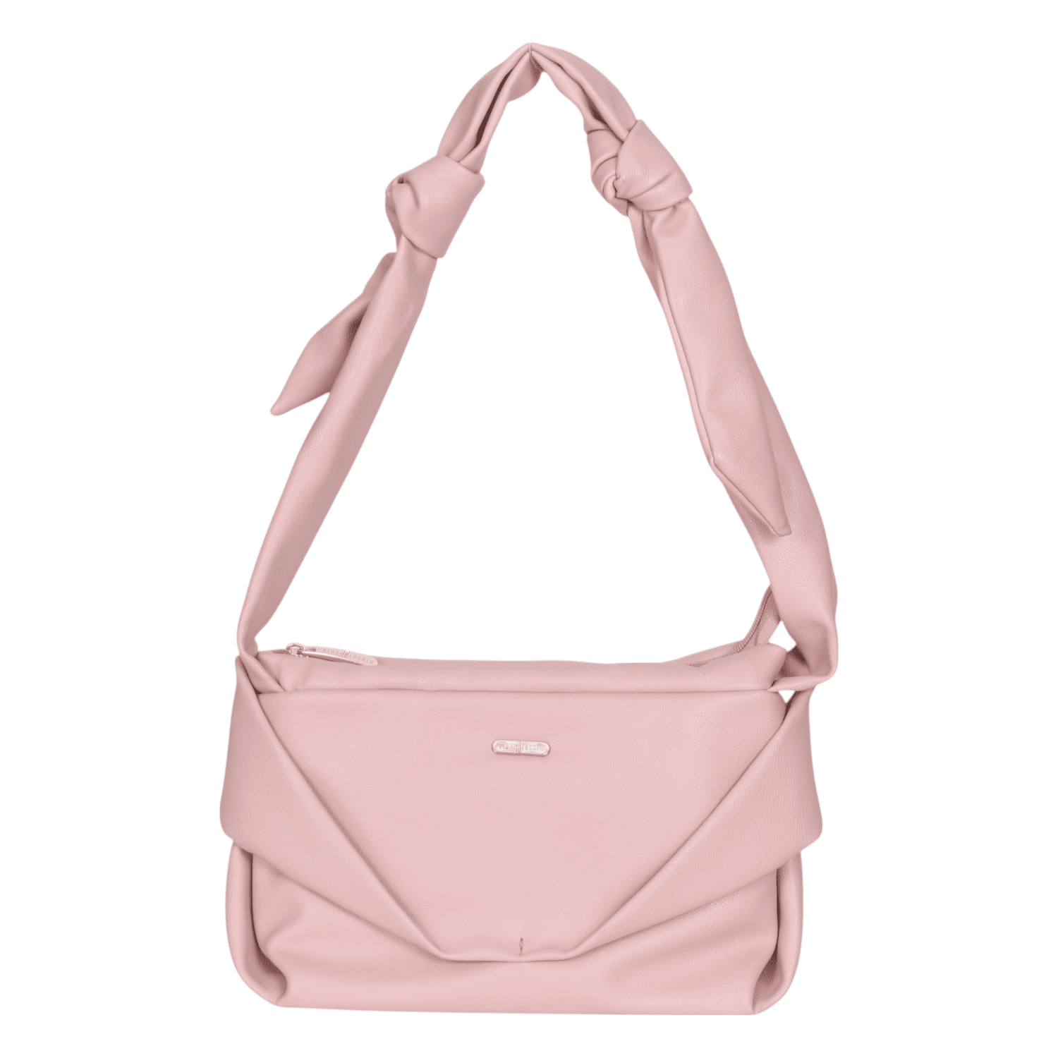 Ninaa Rossie Beige Knotted Handle Shoulder Bag
