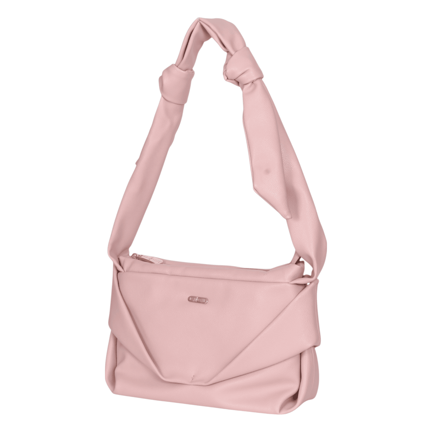 Ninaa Rossie Beige Knotted Handle Shoulder Bag