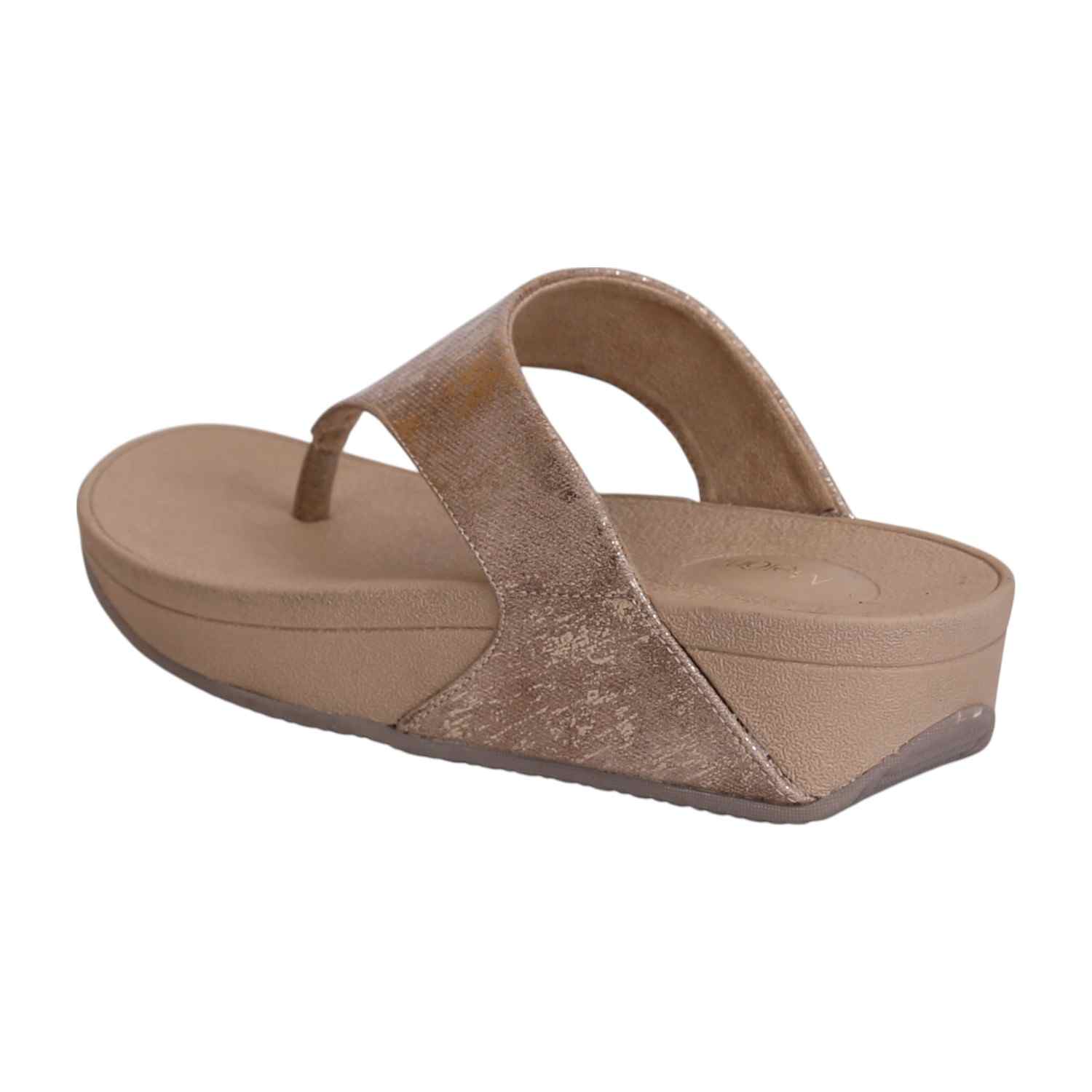 Women Rustic Bronze Wedge Sandals