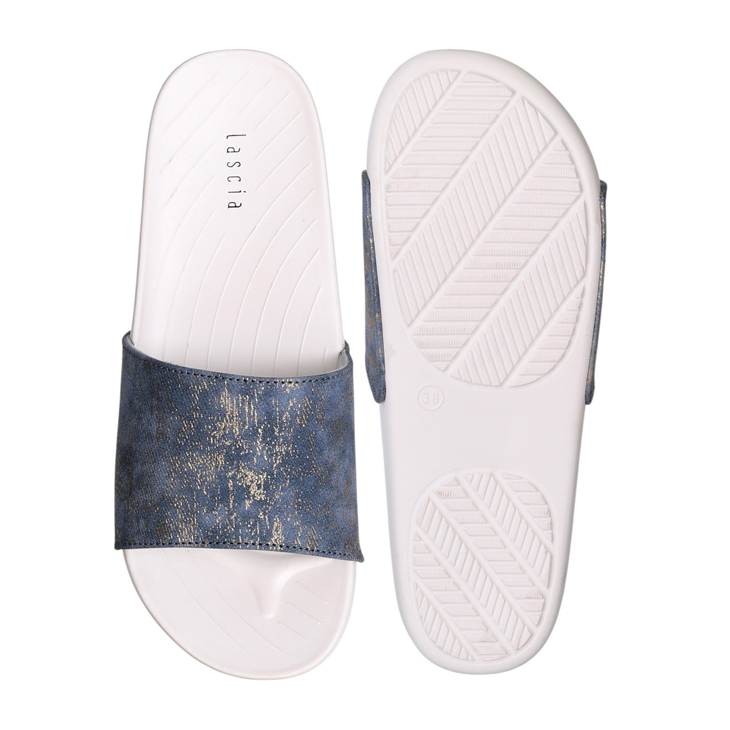 Blue Mist Comfort Slides for Women