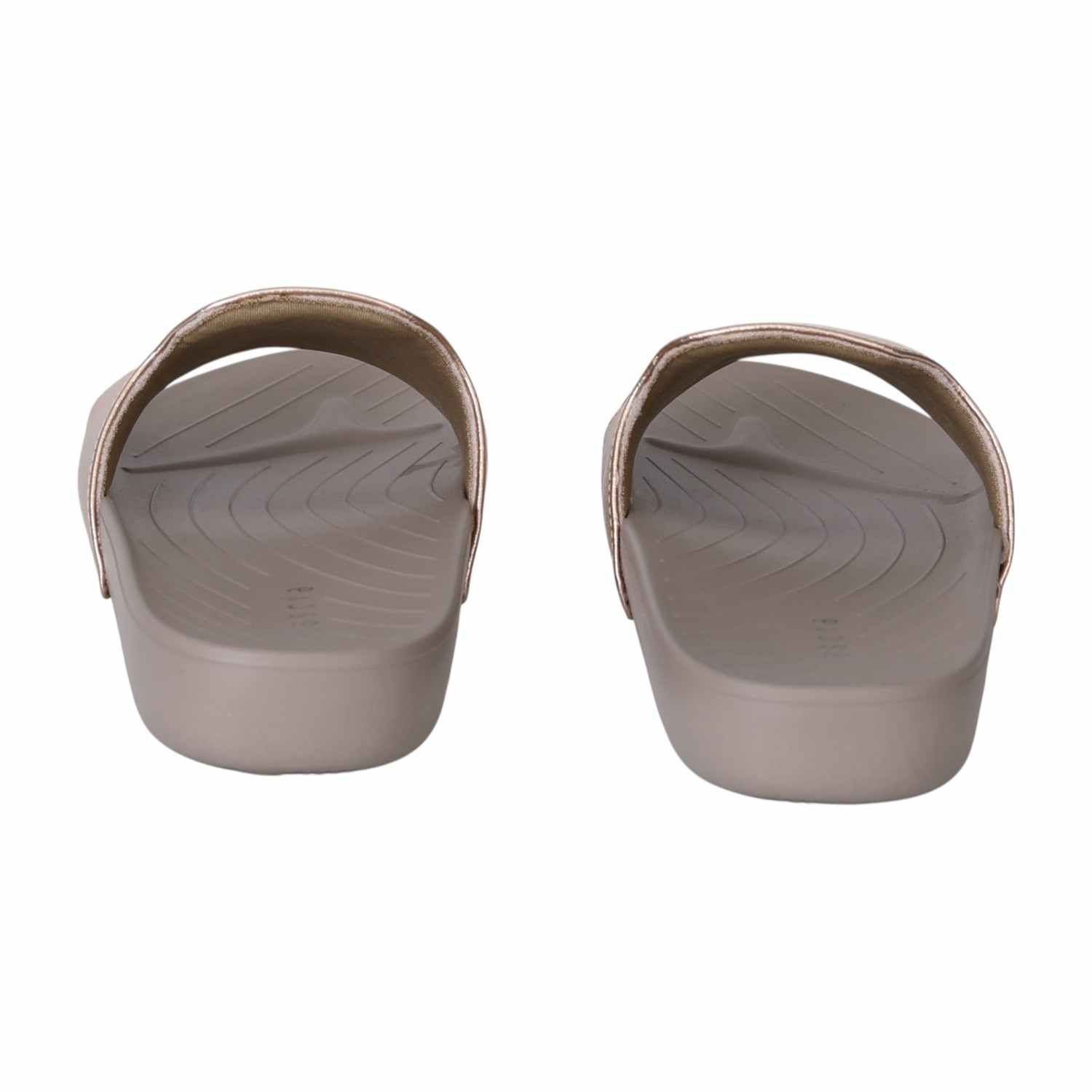 Rose Gold Luxe Comfort Slides for Women