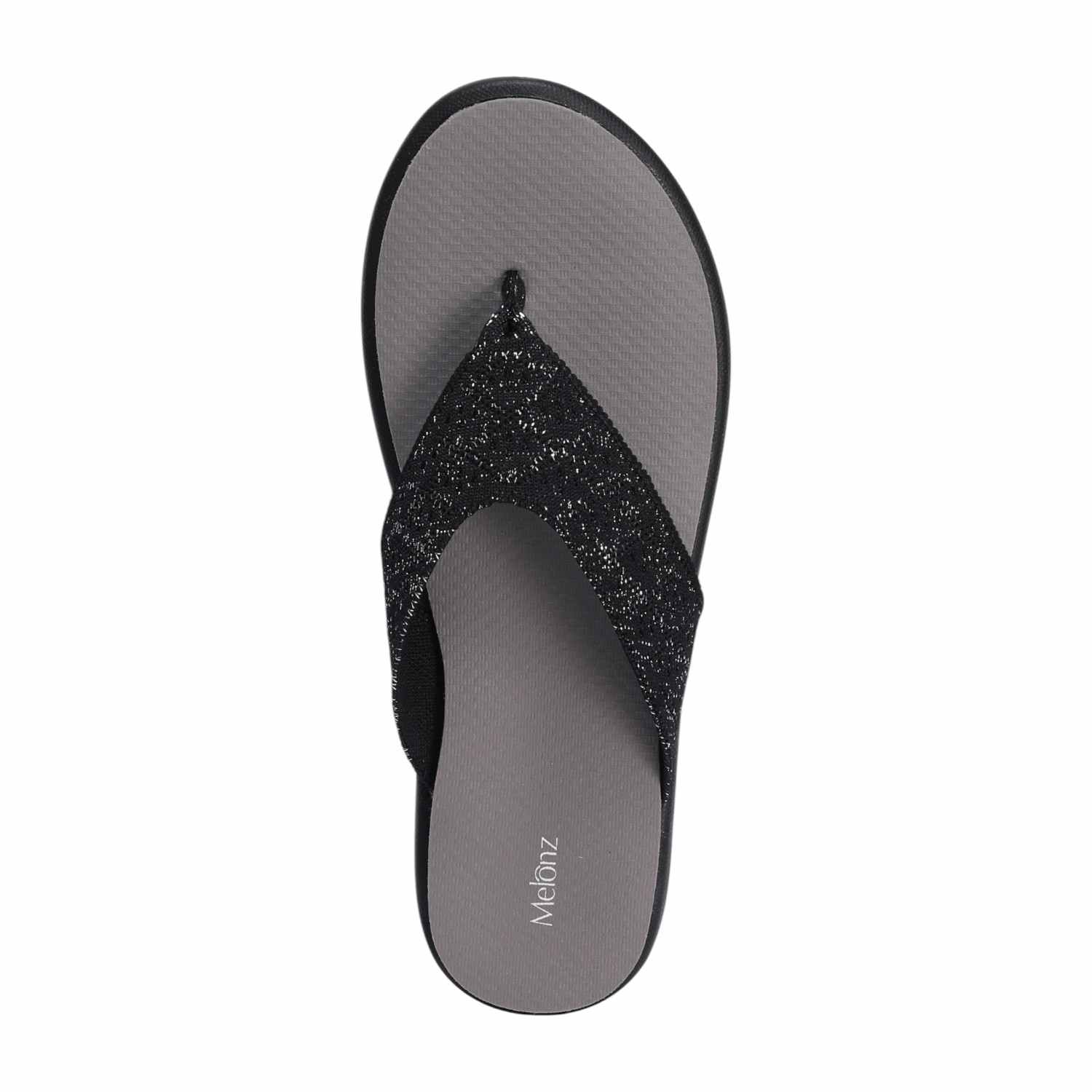 Black Comfort Thongs for Women