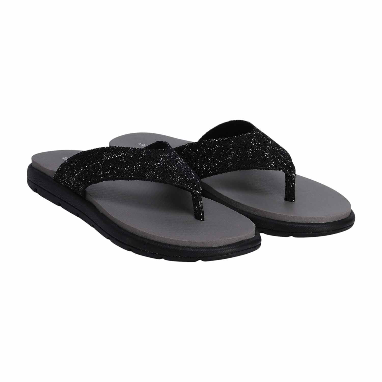 Black Comfort Thongs for Women