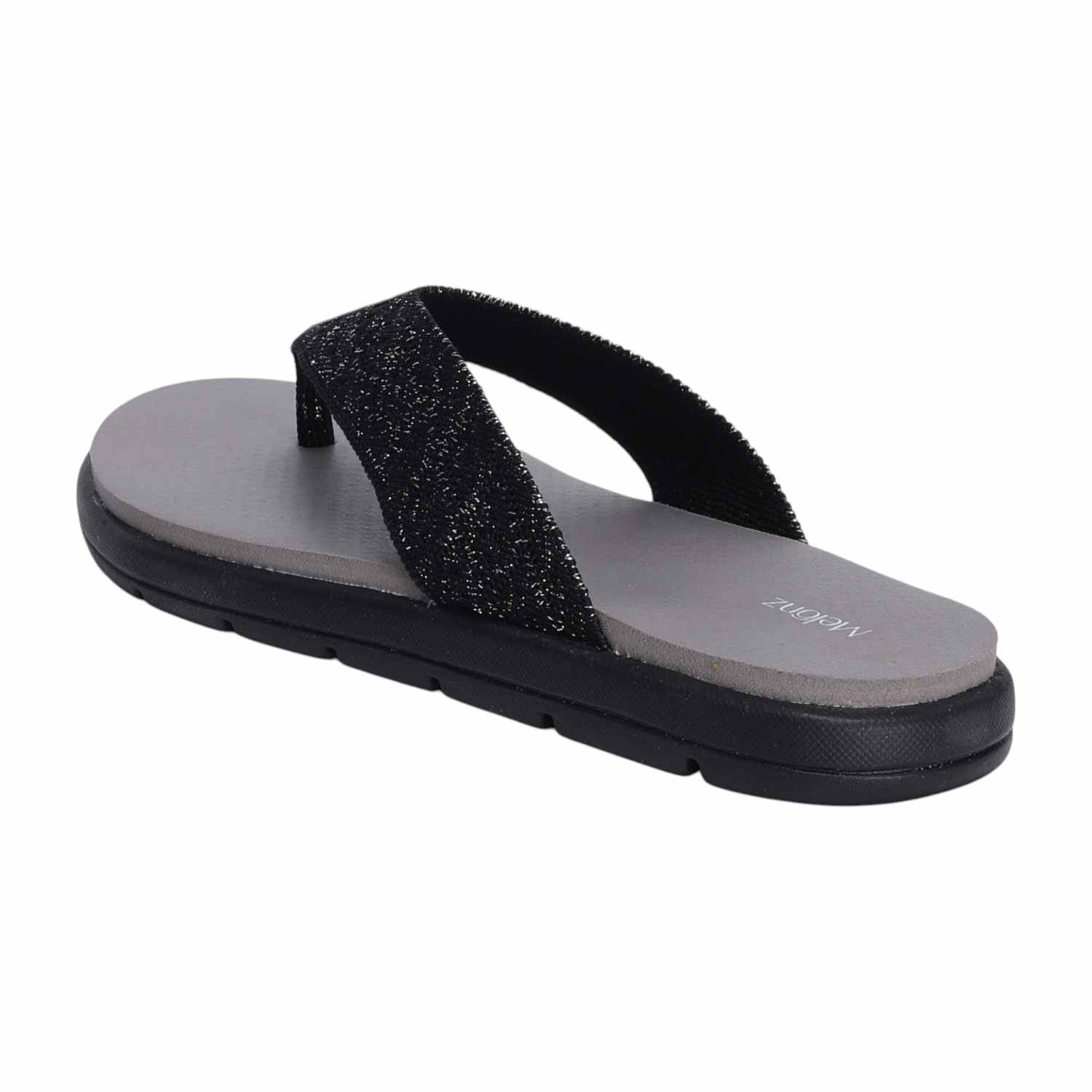 Black Comfort Thongs for Women