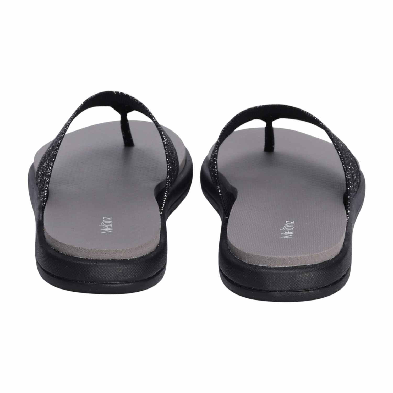 Black Comfort Thongs for Women