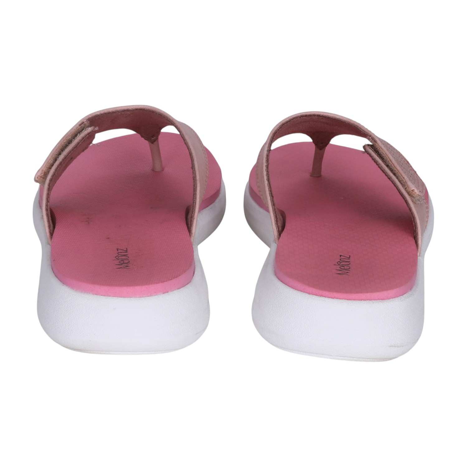 Women's Pink Thong Sandals with Decorative Strap