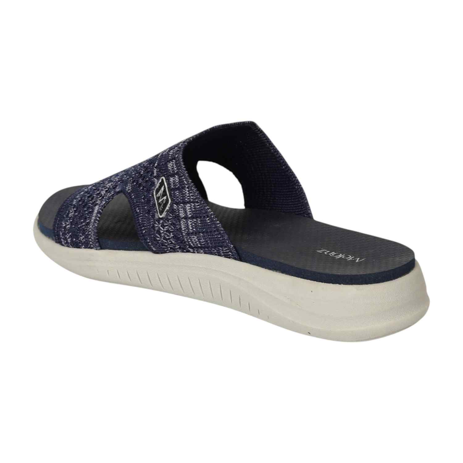 Women Blue Knit Comfort Slide-Ons