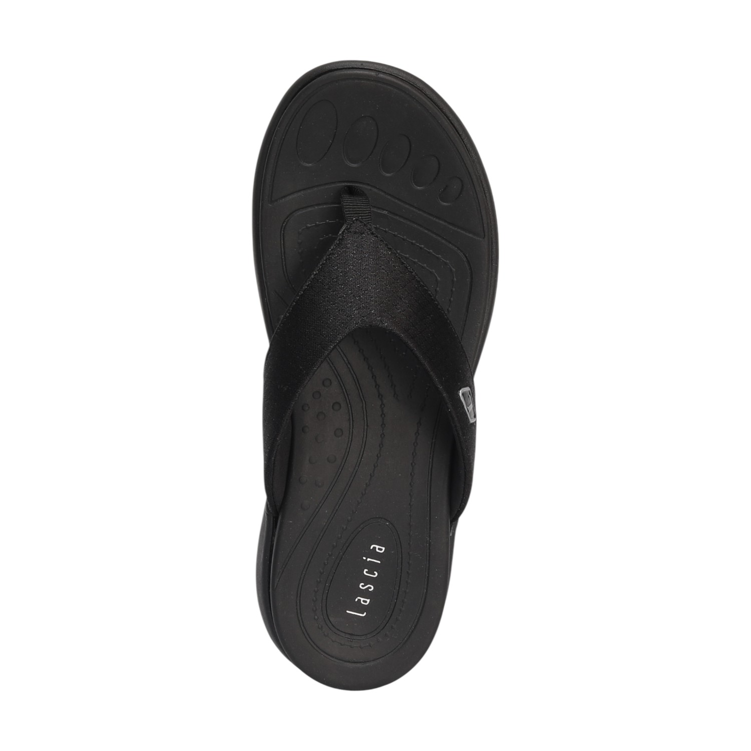 Black Comfort Thongs for Women
