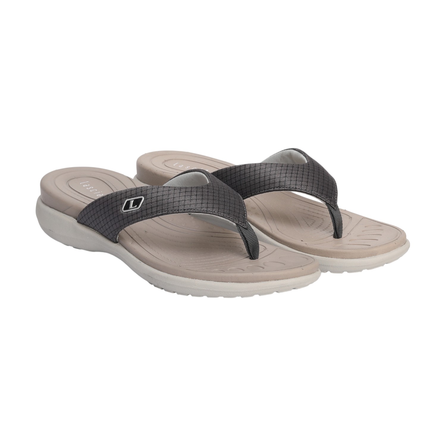 Dark Grey Comfort Thongs for Women