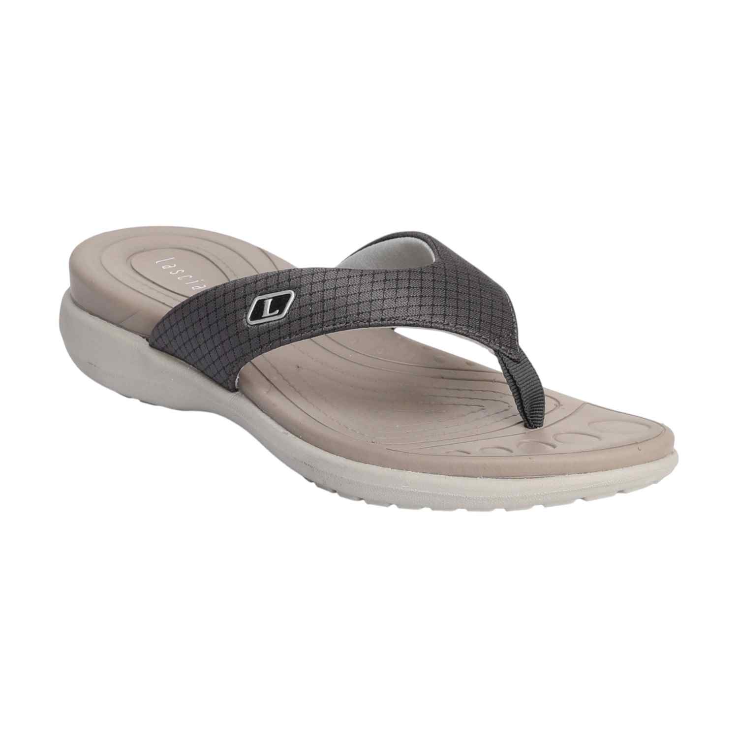 Dark Grey Comfort Thongs for Women