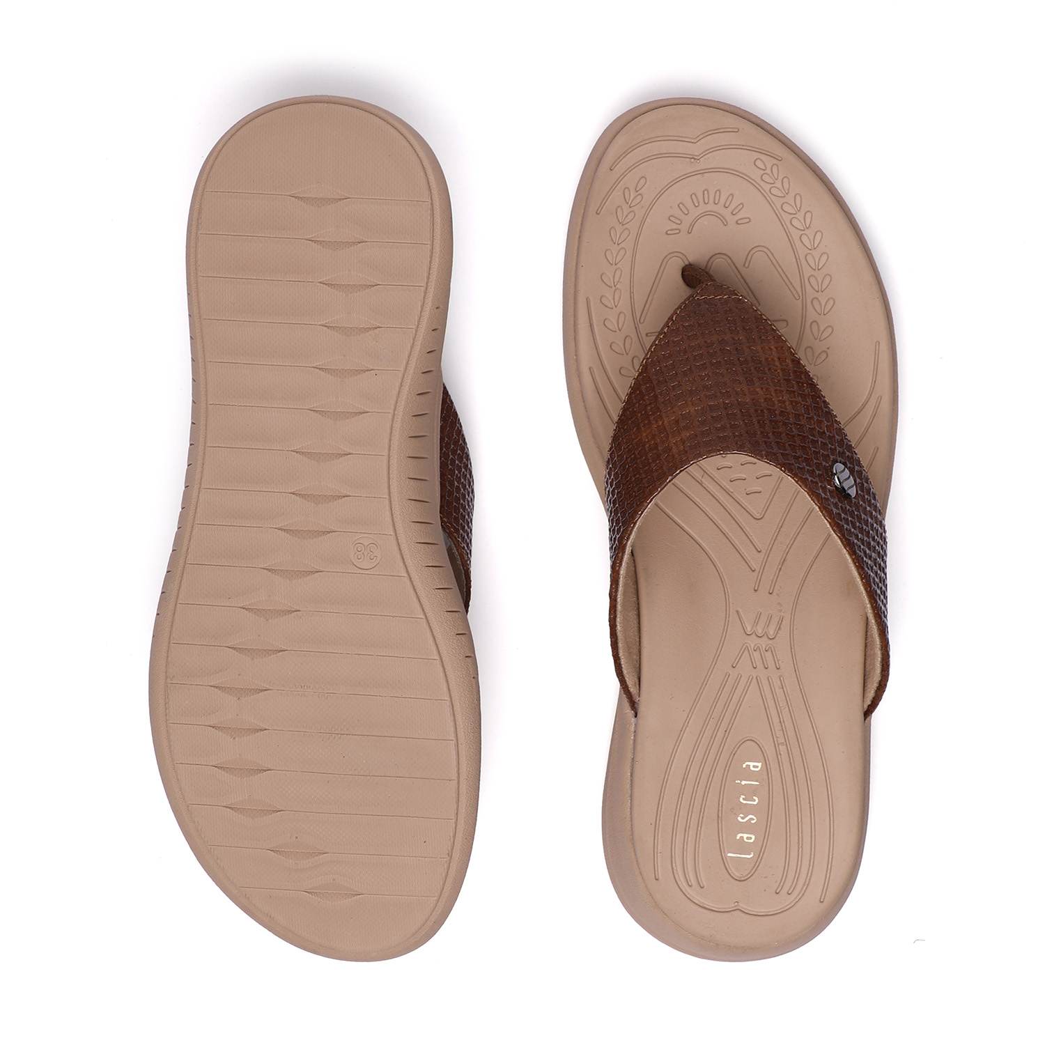 Embellished Nude-Brown Coloured Flats for Women