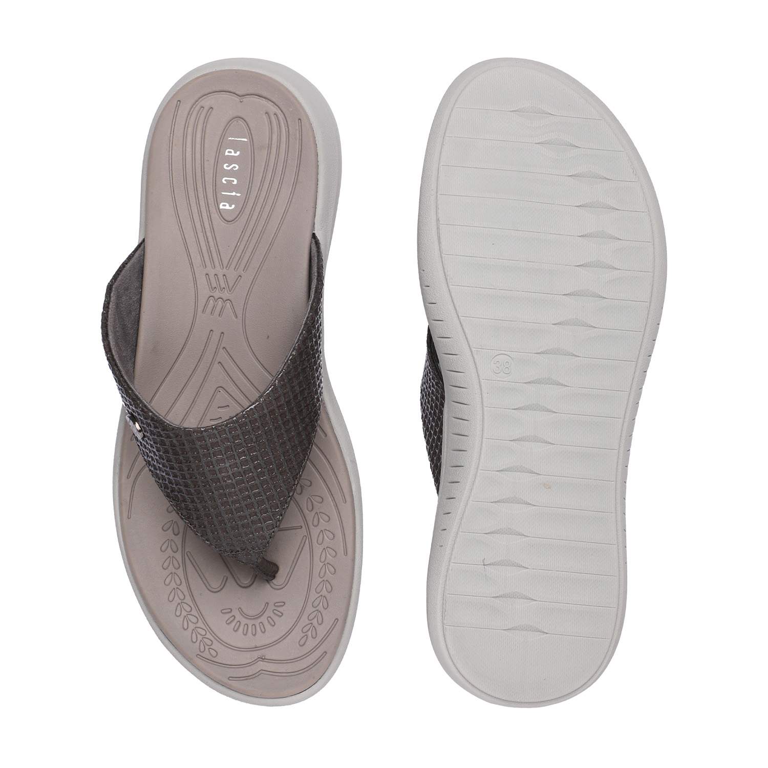 Embellished Grey Coloured Flats for Women