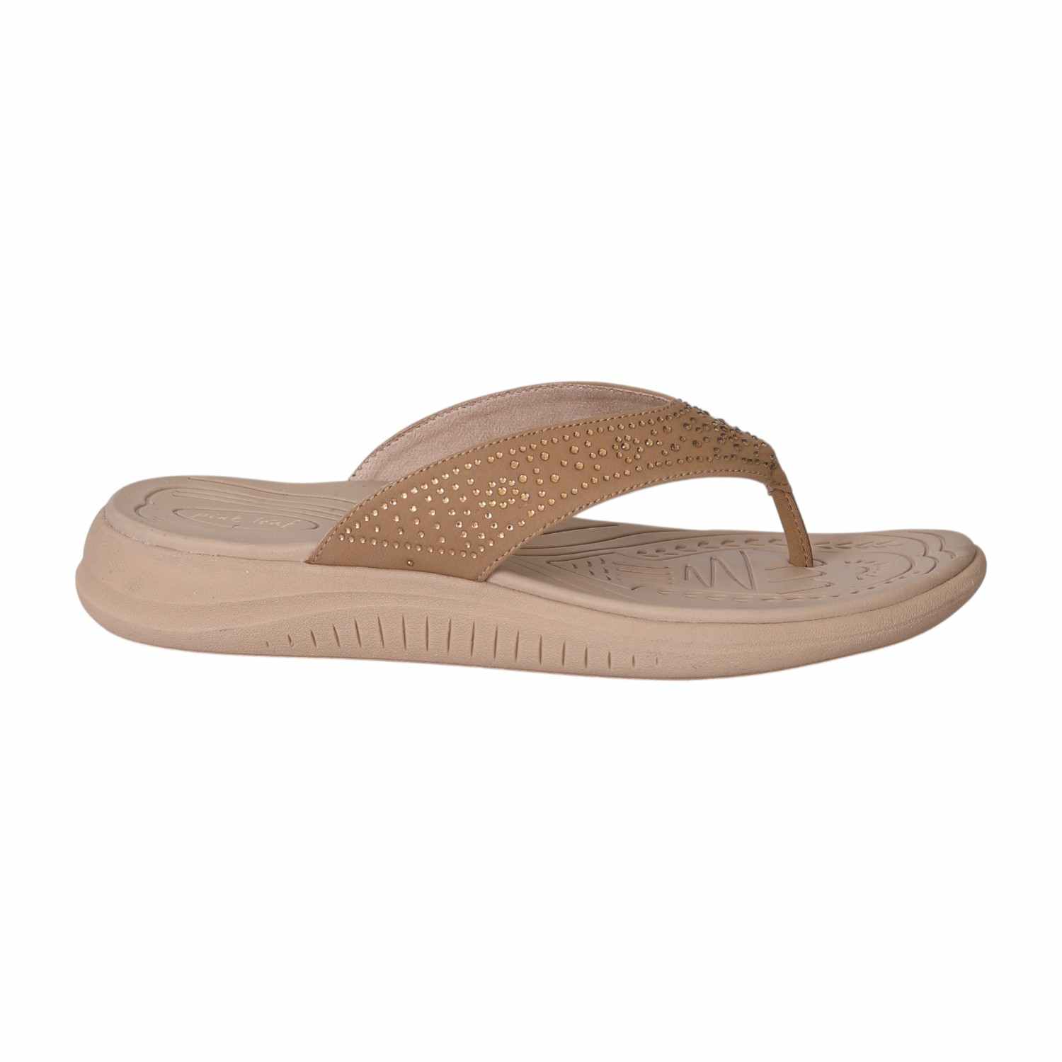Tan Spark Comfort Thongs for Women