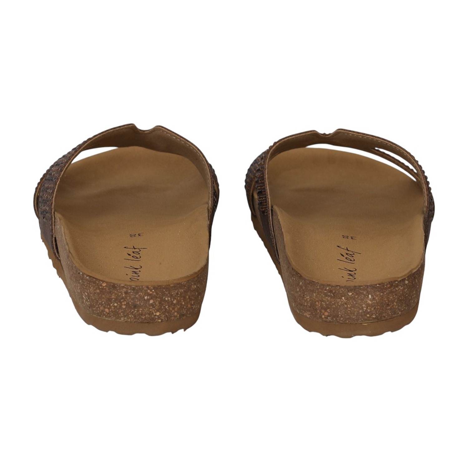 Women Brown Studded Comfort Slides