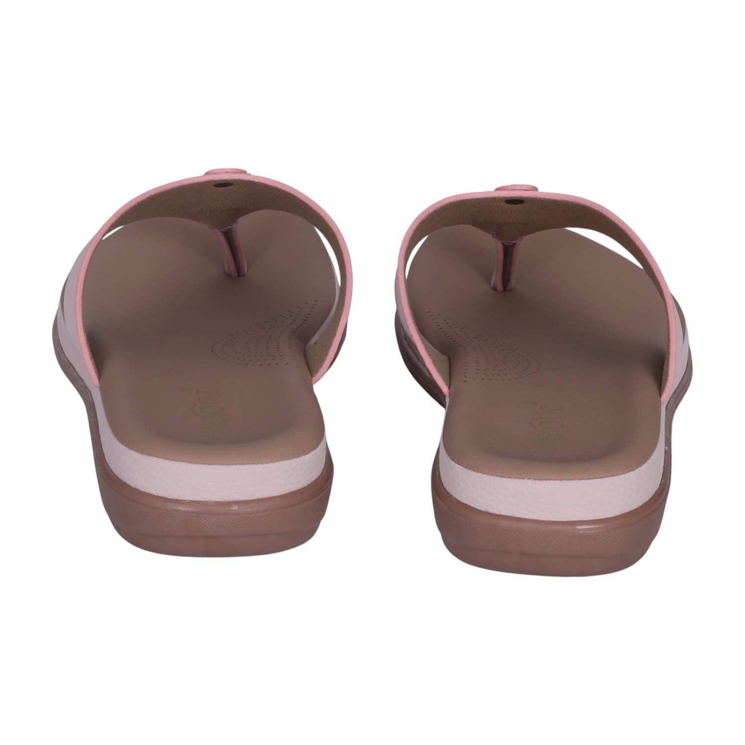Women's Peach Buckle-Accent Thong Sandals